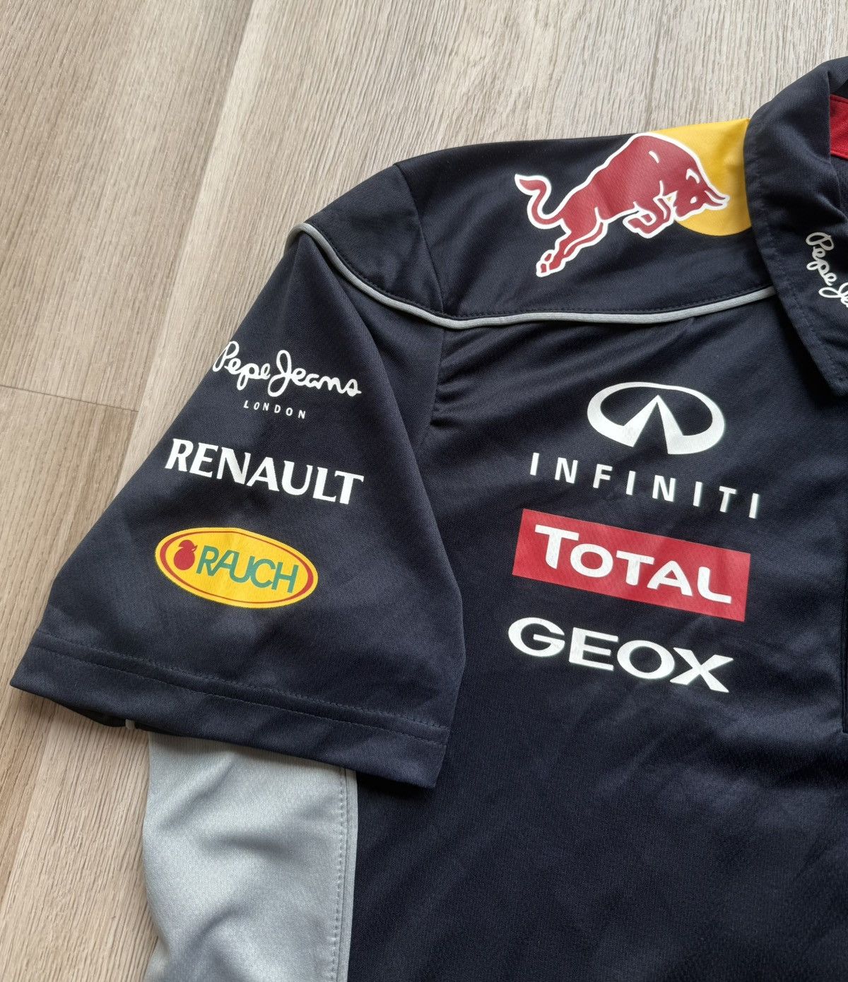 Red Bull Pepe Jeans Red Bull Navy Blue Racing Polo T-Shirt Formula 1 Size US XL / EU 56 / 4 - 3 Thumbnail