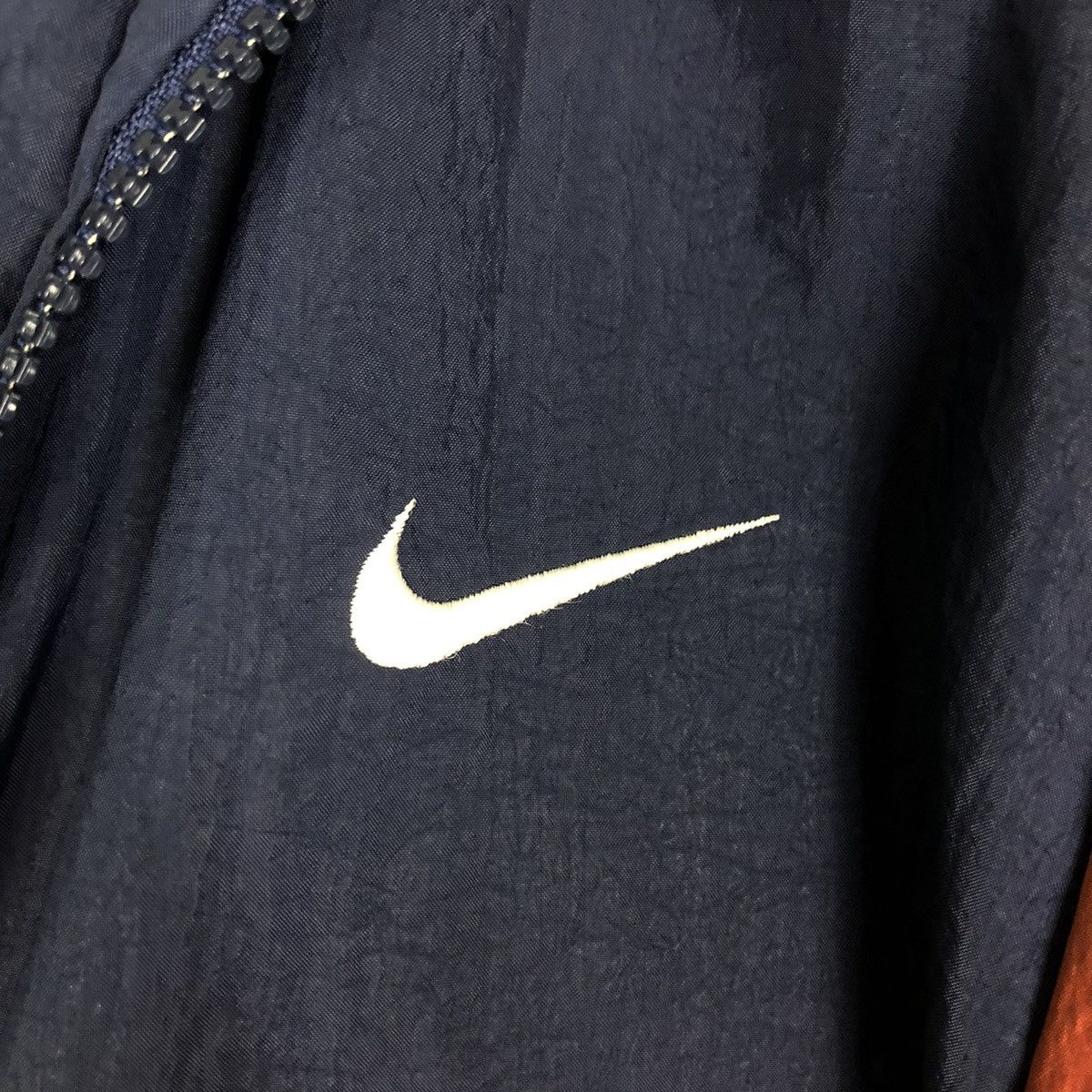 Nike 🔥VINTAGE NIKE BIKER ZIPPER JACKET BIG SWOOSH LOGO Size US M / EU 48-50 / 2 - 18 Thumbnail