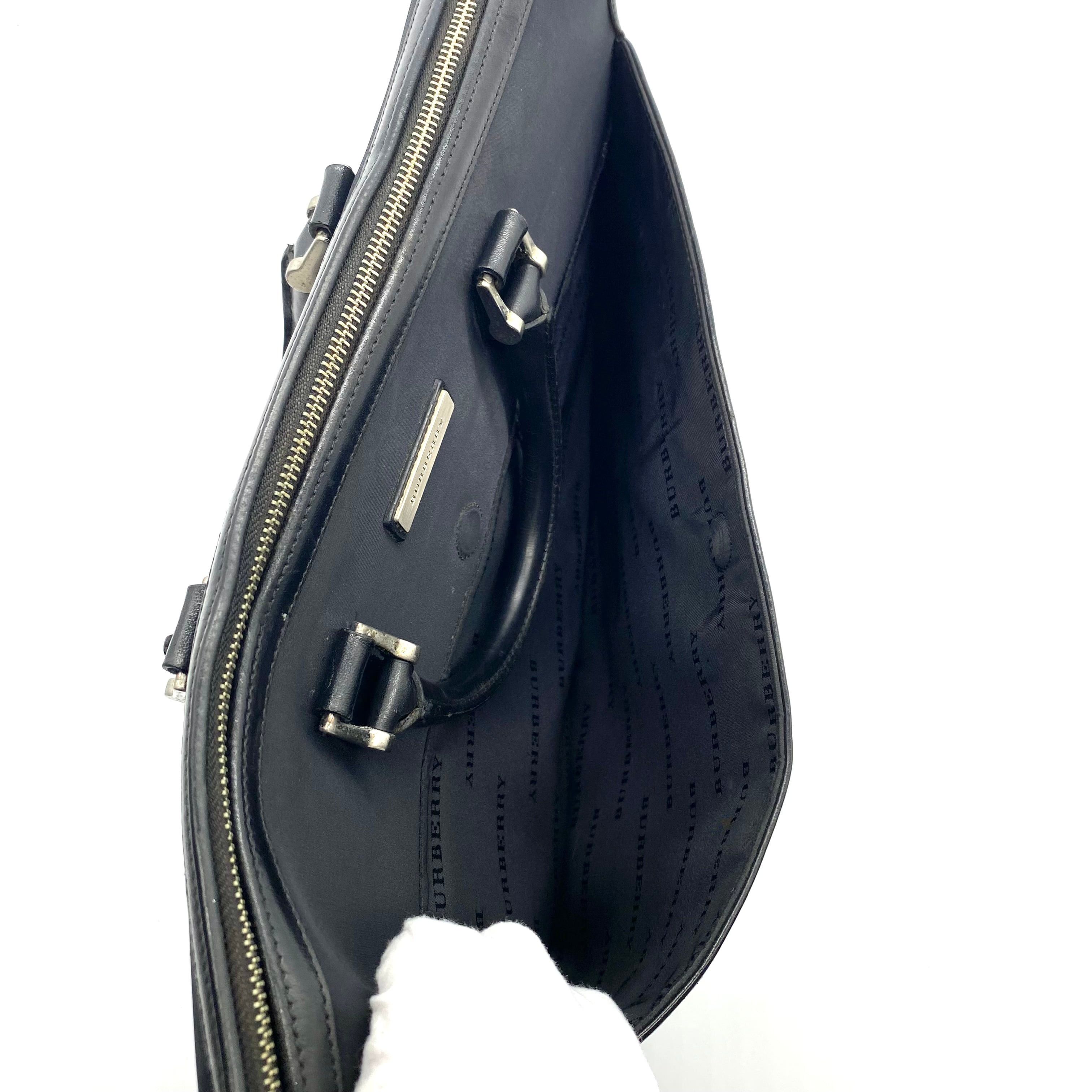 Burberry Vintage Burberry Business Bag Black Size ONE SIZE - 5 Thumbnail