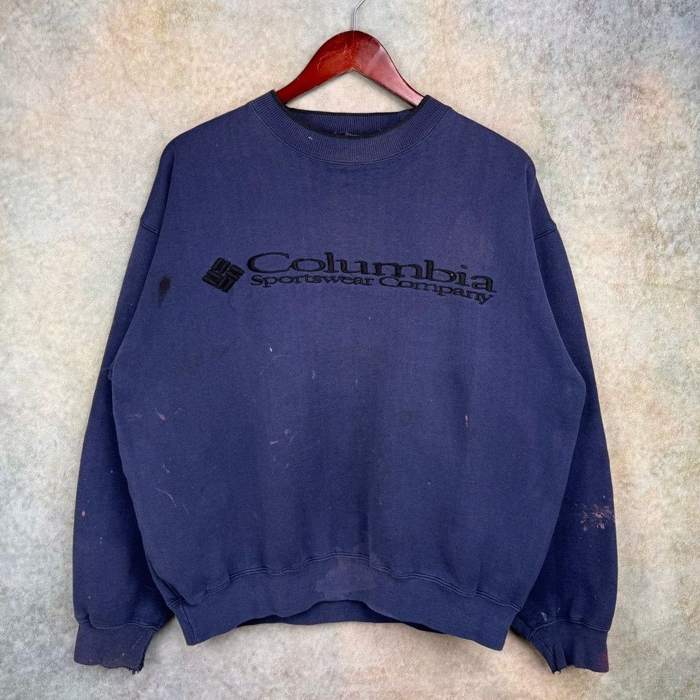 Columbia × Vintage VTG 90s Columbia Sporstwear Sweatshirt Mens Sz M Blue Size US M / EU 48-50 / 2 - 1 Thumbnail