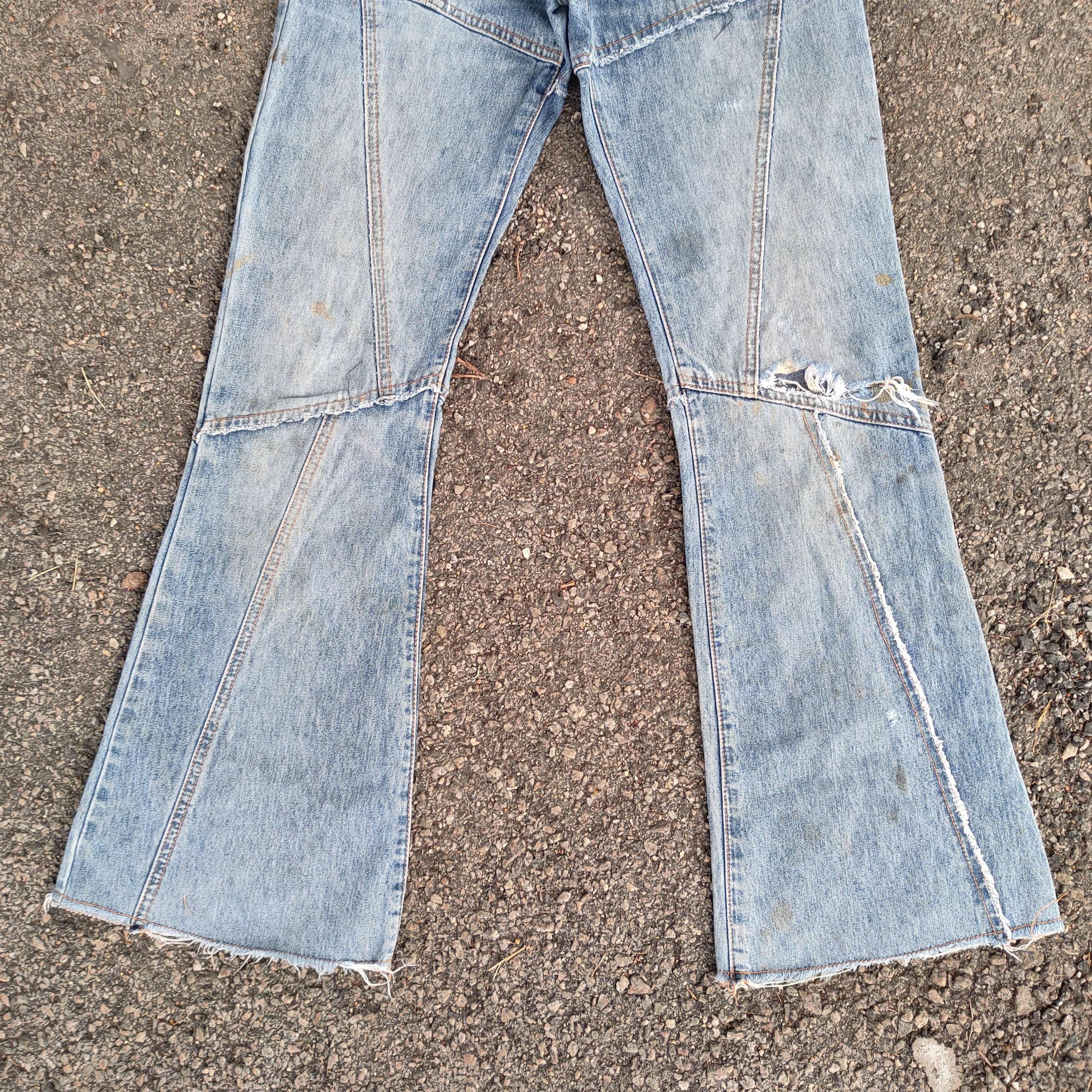 Japanese Brand FLARE VINTAGE JAPANESE FADED DISTRESSED JEANS DENIM PANTS Size US 28 / EU 44 - 5 Thumbnail
