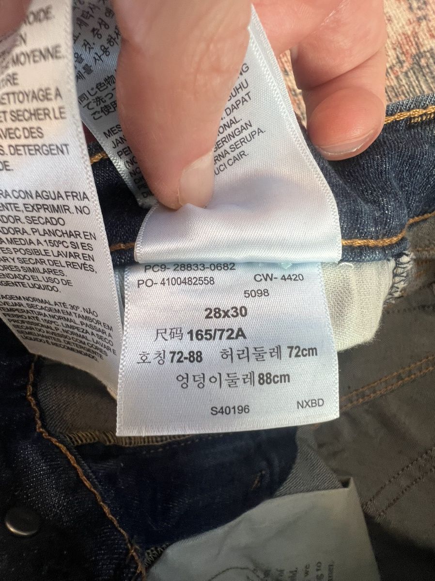 Levi's Levis - 512 - 28W 30L - Washed Blue Size US 28 / EU 44 - 5 Thumbnail
