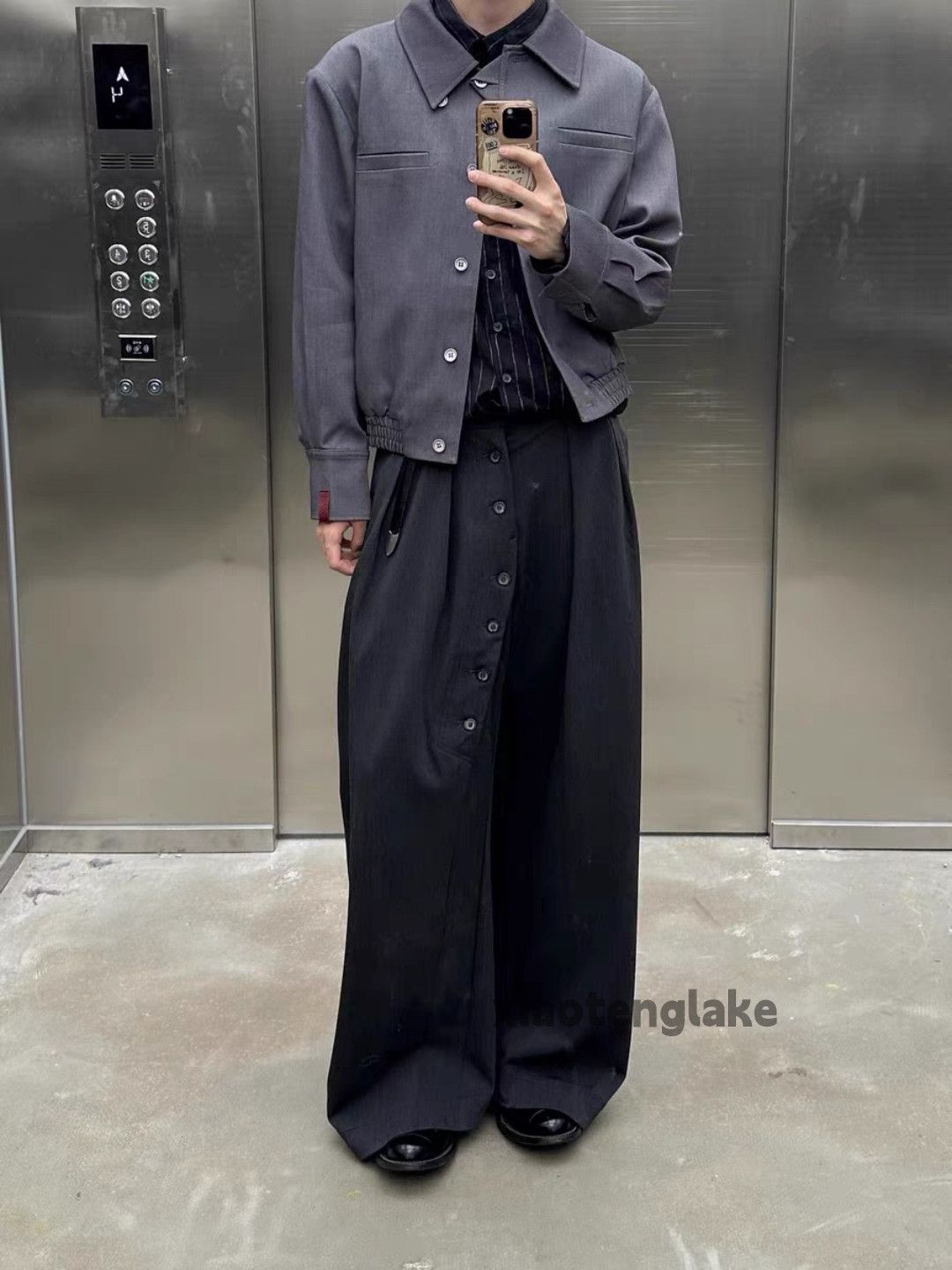 Designer Unisex utility punk hiphop yuppie pleated hiphop pants Size US 28 / EU 44 - 4 Thumbnail