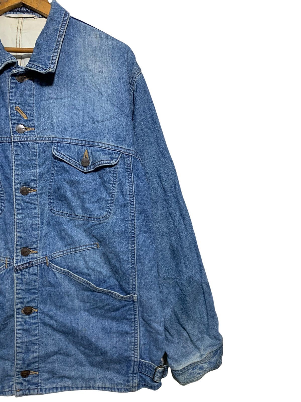 Marithe + Francois Girbaud 🔥M.F.GIRBAUD DENIM CHORE JACKETS Size US L / EU 52-54 / 3 - 3 Thumbnail