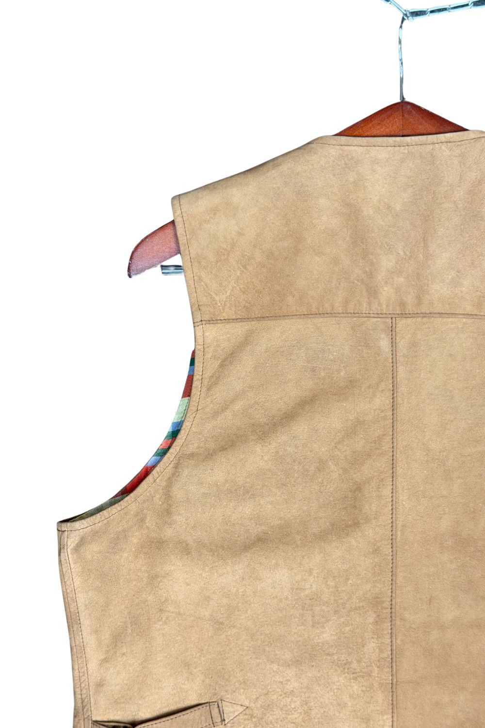 RRL Ralph Lauren Early Double RL Triple Star Madras Lined Western Waistcoat Size US L / EU 52-54 / 3 - 17 Thumbnail