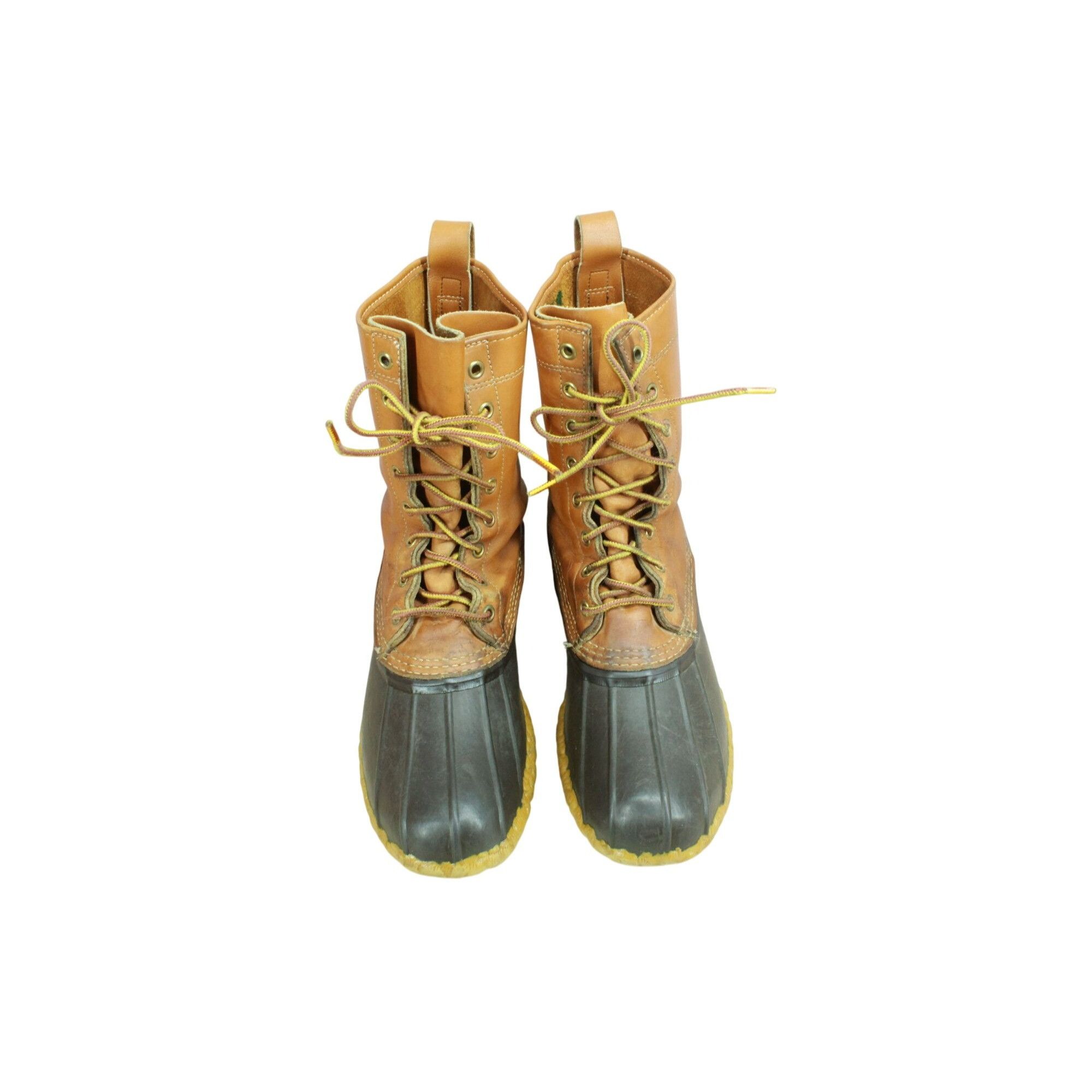 L.L. Bean × Leather × Vintage Vintage LL Bean Leather Unlined Mid Calf Duck Boots Size 9 M Size US 9 / IT 39 - 4 Thumbnail