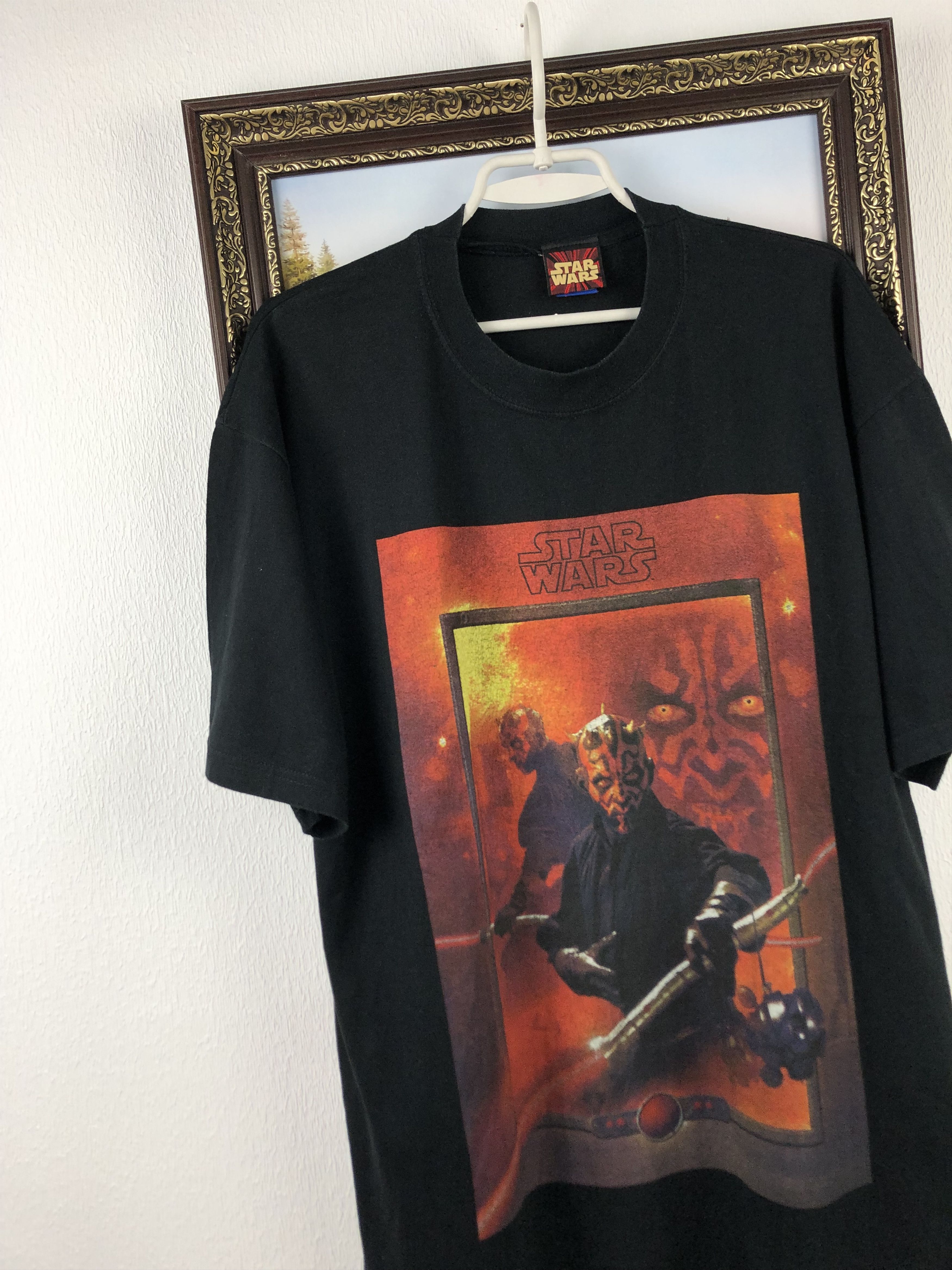 Vintage Vintage 90's Darth Maul Graphic Tee Star Wars Shirt Size US L / EU 52-54 / 3 - 3 Thumbnail
