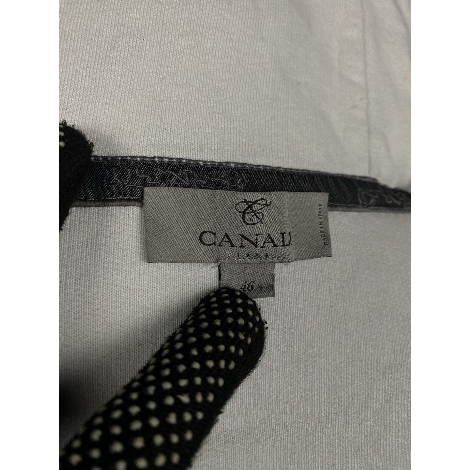 Canali Canali Big Logo Men's Black Full Zip Hoodie Sweater Size 46 Size US S / EU 44-46 / 1 - 10 Thumbnail