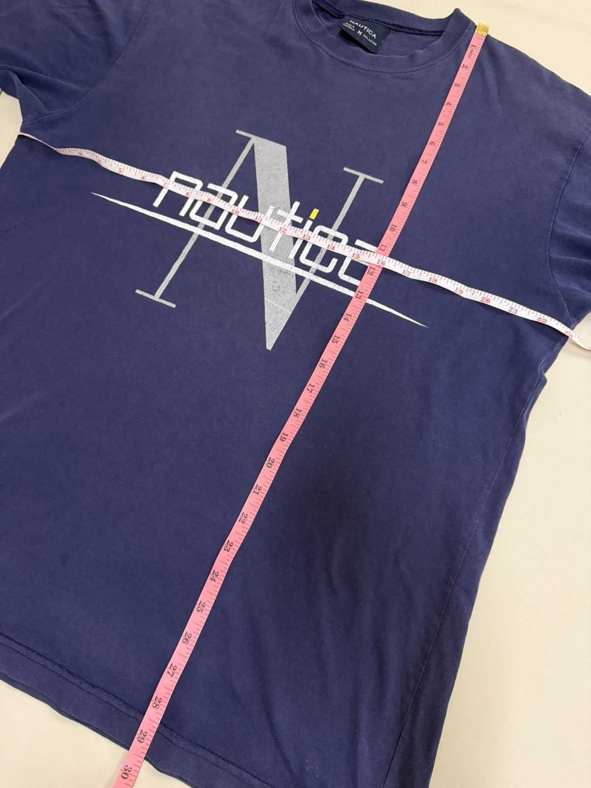 Diamond Supply Co. × Nautica Vintage 90s Nautica Spell Out Big Logo T-Shirt Blue Men's L Size US L / EU 52-54 / 3 - 6 Thumbnail