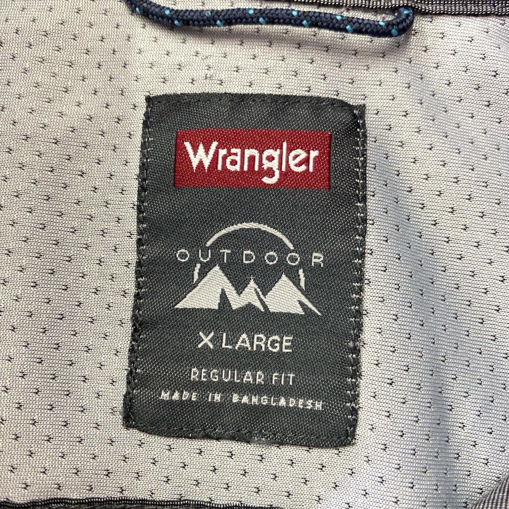 Wrangler Wrangler Shirt Mens Polyester Button-Up Utility Green Grey XL Size US XL / EU 56 / 4 - 3 Thumbnail
