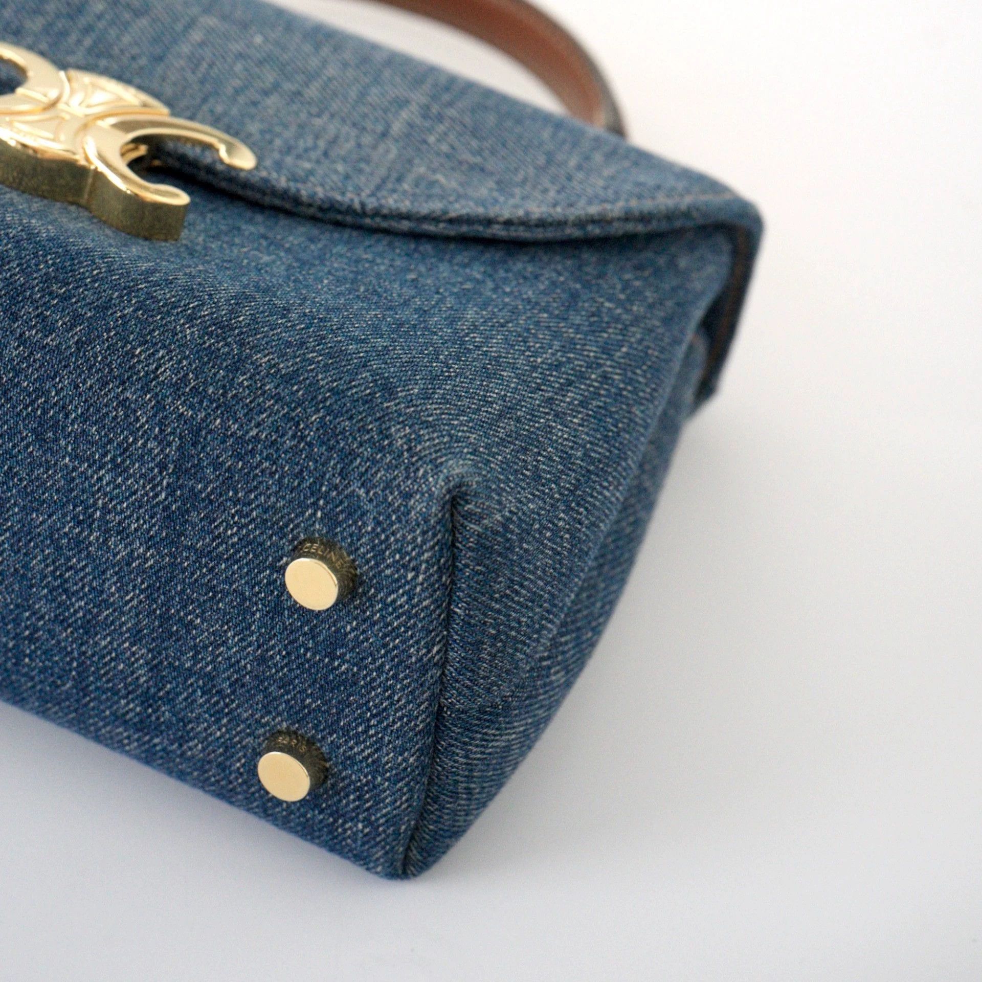 Celine CELINE TEEN NINO Denim Handheld/Shoulder Bag Size ONE SIZE - 3 Thumbnail