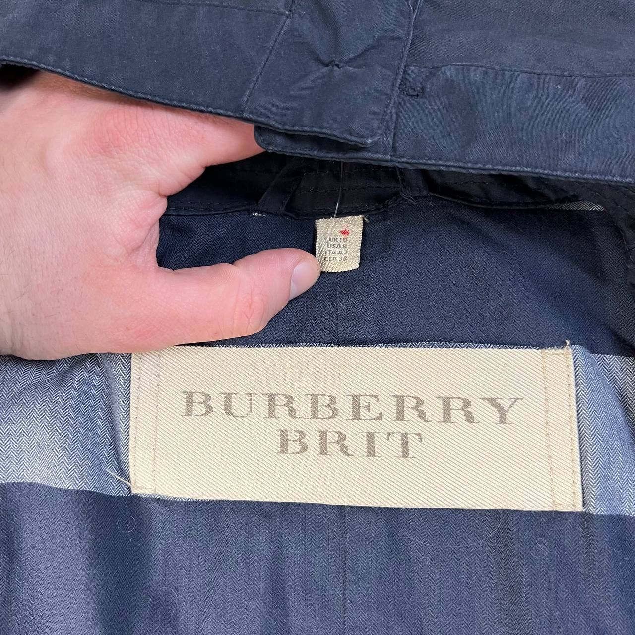 Burberry Burberry Brit Nova Check Rare Coat Luxury Y2K Style Size L / US 10 / IT 46 - 12 Thumbnail