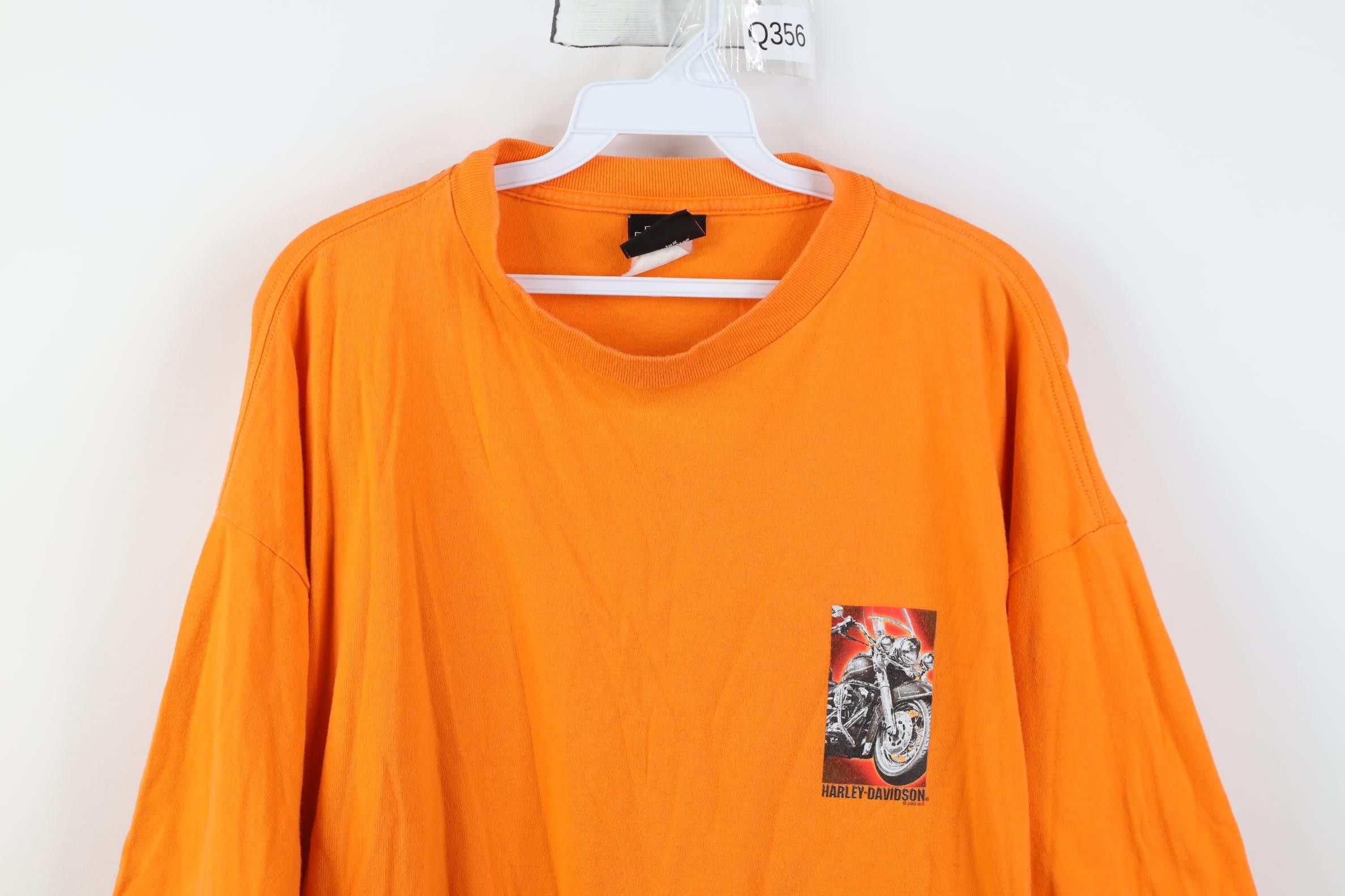Harley Davidson Vintage Y2K 2003 Harley Davidson Short Sleeve T-Shirt Size US XXL / EU 58 / 5 - 2 Thumbnail