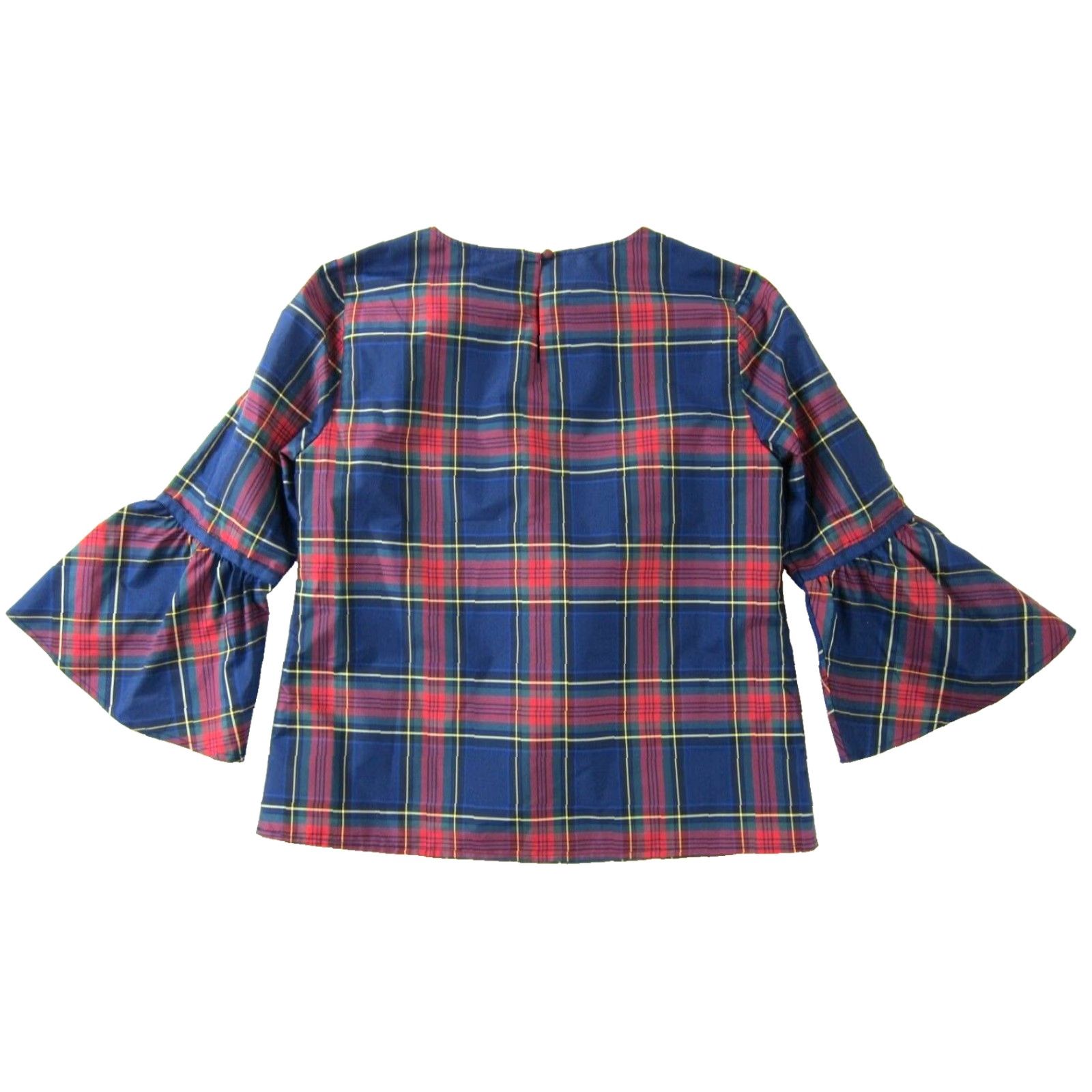 Vineyard Vines Vineyard Vines Plaid 3/4 Sleeve Blouse Tunic Green 4 Women Blouse Size S / US 4 / IT 40 - 2 Thumbnail