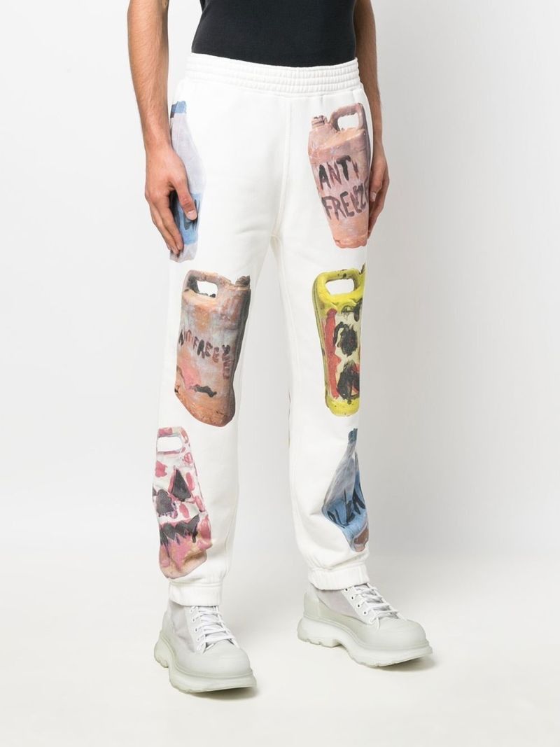Givenchy x Josh Smith Cream Ceramics Print Sweatpants Size US 28 / EU 44 - 2 Thumbnail