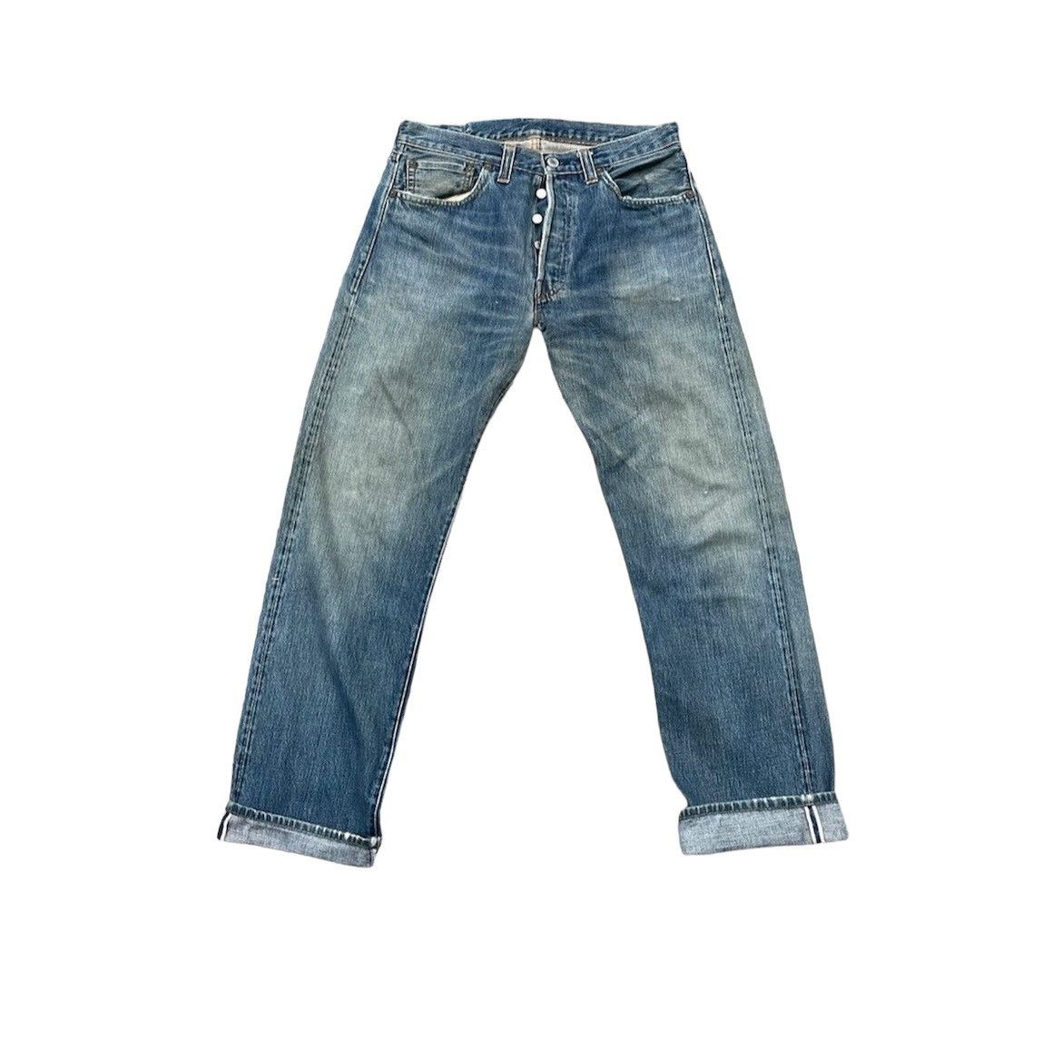 Levi's Vintage Levis 1999 XX 501XX E 1947 Selvedge Aging Distressed Size US 32 / EU 48 - 1 Thumbnail