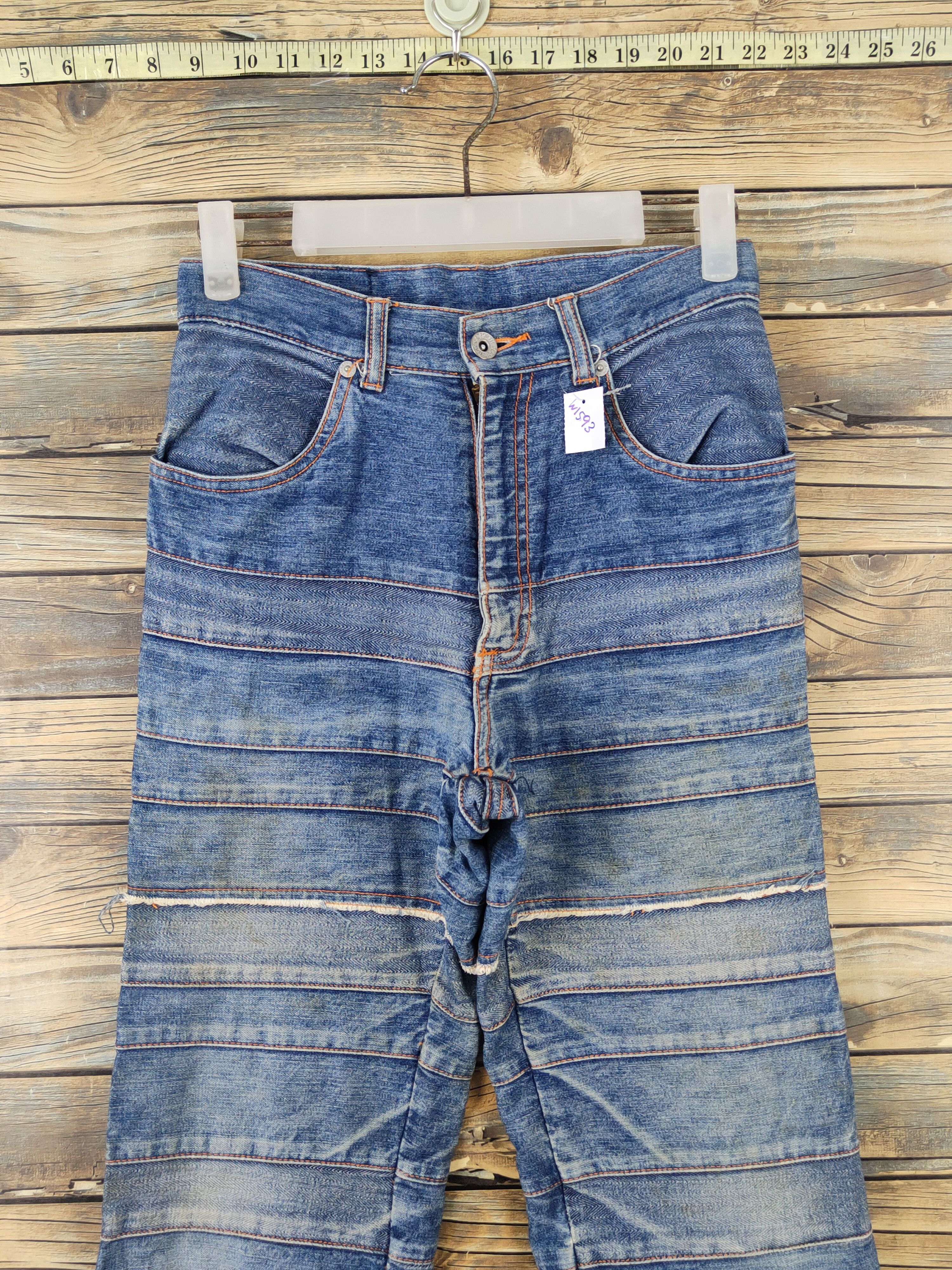 Japanese Brand DL Hagi Stye Like Hysteric Back & Forth denim Pants #W1593 Size US 27 - 2 Thumbnail