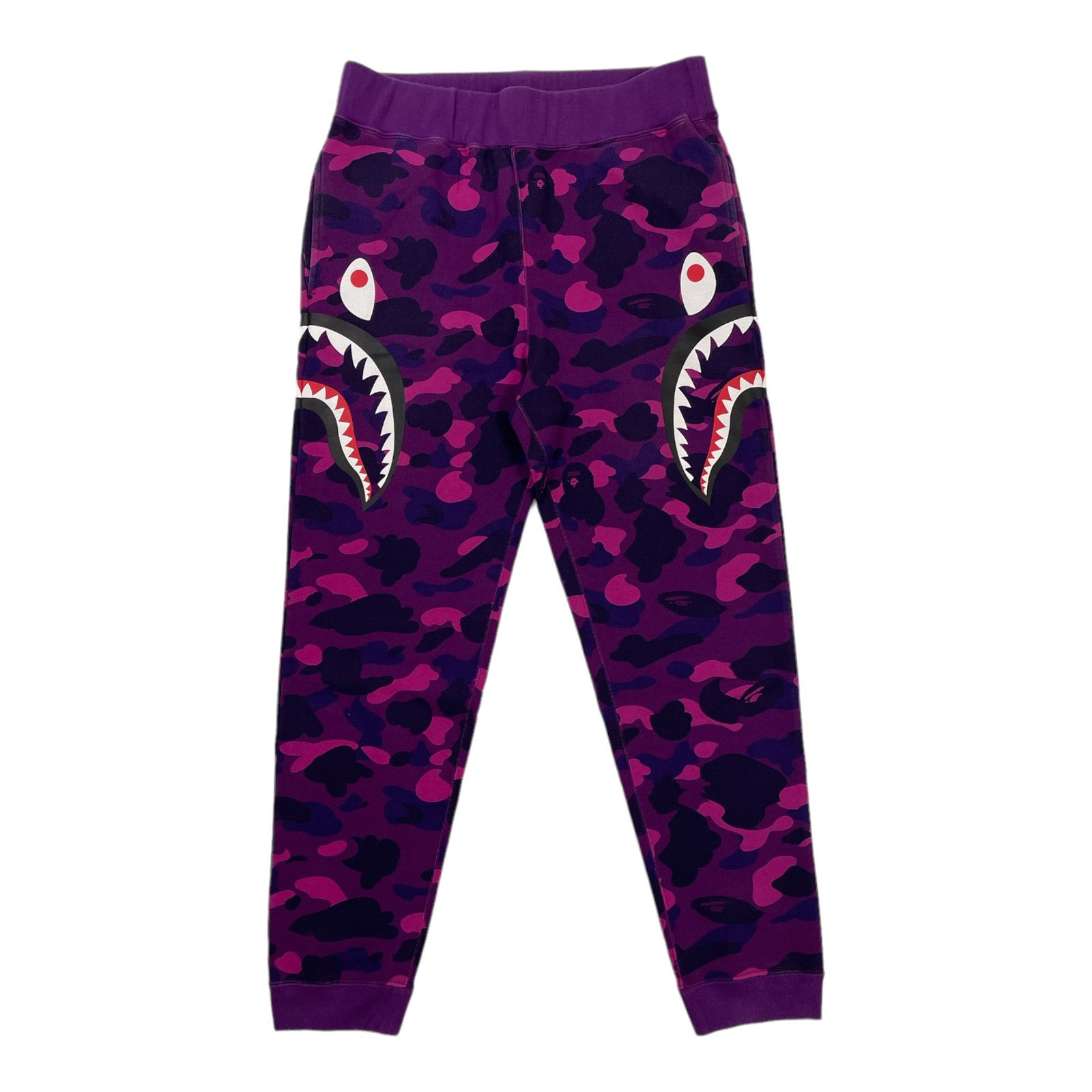 image of Bape Color Camo Shark Slim Sweatpants Purple Pre-Owned, Men's (Size 36)