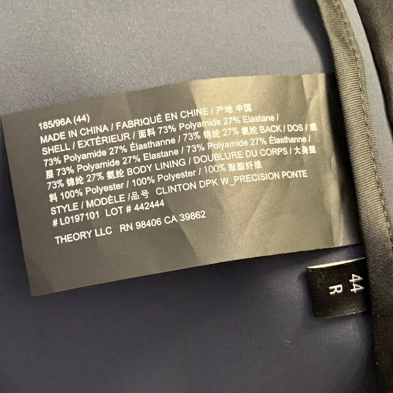 Theory THEORY Size 44 Regular Grey Slate Polyamide Blend Sport Coat Size 44R - 8 Thumbnail