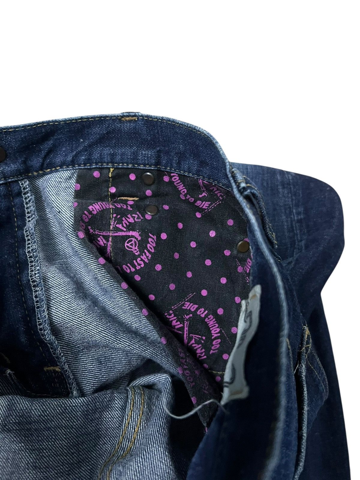 Japanese Brand RNA Twist Leg Distress Low Rise Flare Bootcut Jean Size US 29 - 11 Thumbnail