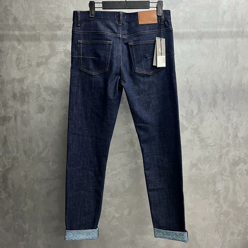 Dior Dior The latest blue trousers rolled edge old flower patter Size US 30 / EU 46 - 2 Thumbnail
