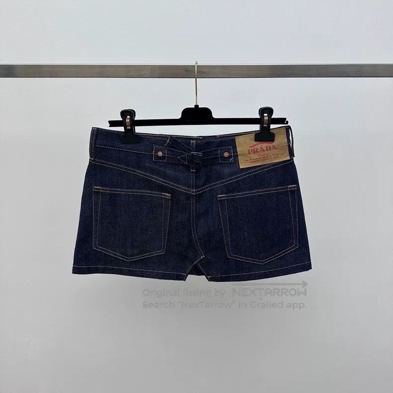 Prada Prada Denim skirt Size 24" / US 00 / IT 34 - 4 Thumbnail