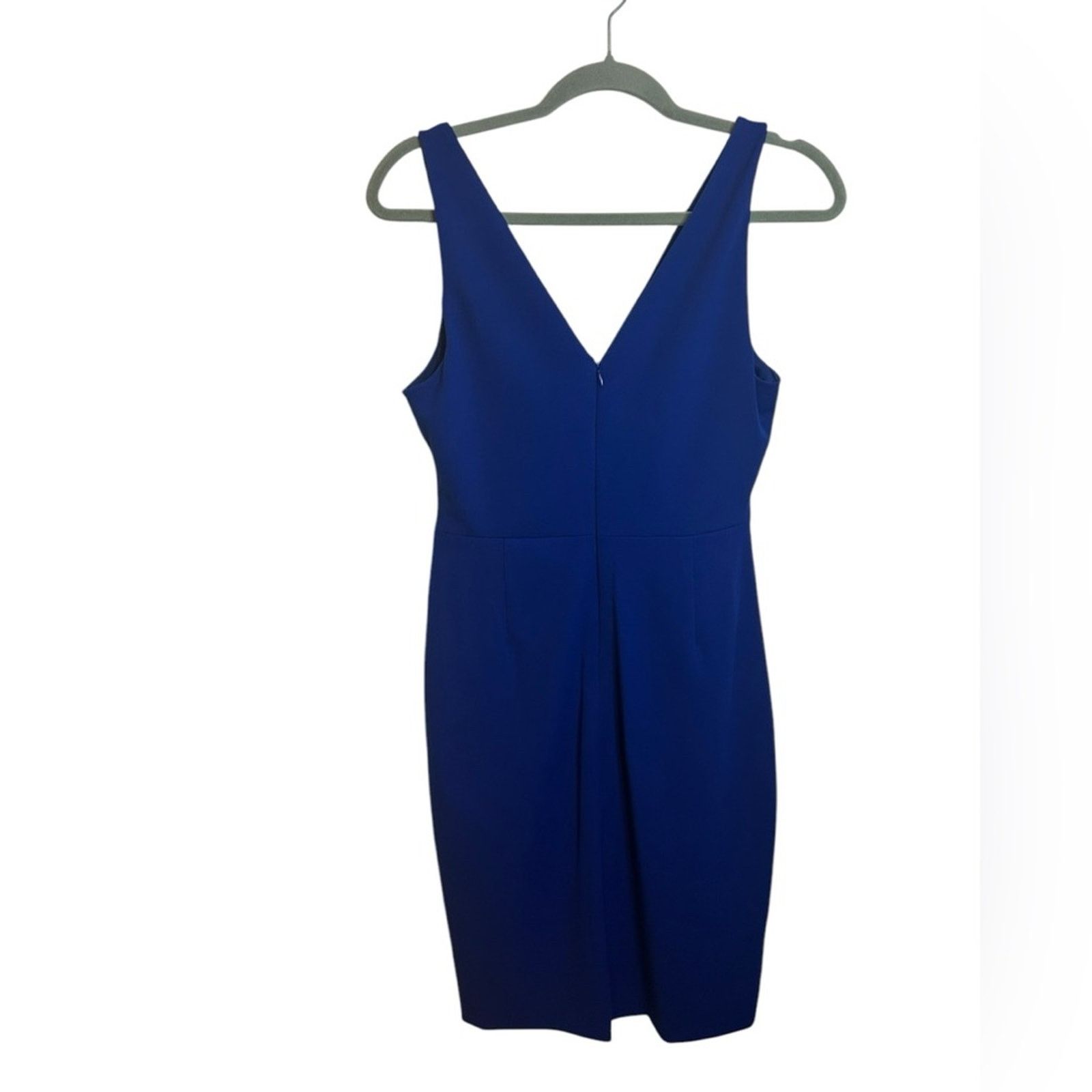Guess Guess Royal Blue V-Neck Asymmetrical Dress Size M / US 6-8 / IT 42-44 - 3 Thumbnail