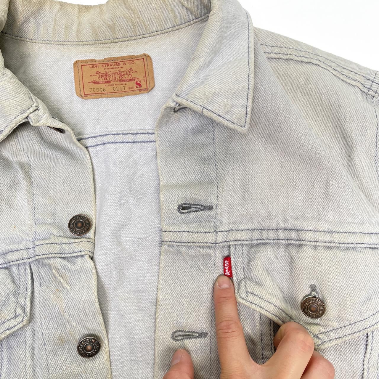Levi's × Vintage 90s Levi Strauss Light Wash Denim Jacket 70506-0257 Size US S / EU 44-46 / 1 - 5 Thumbnail