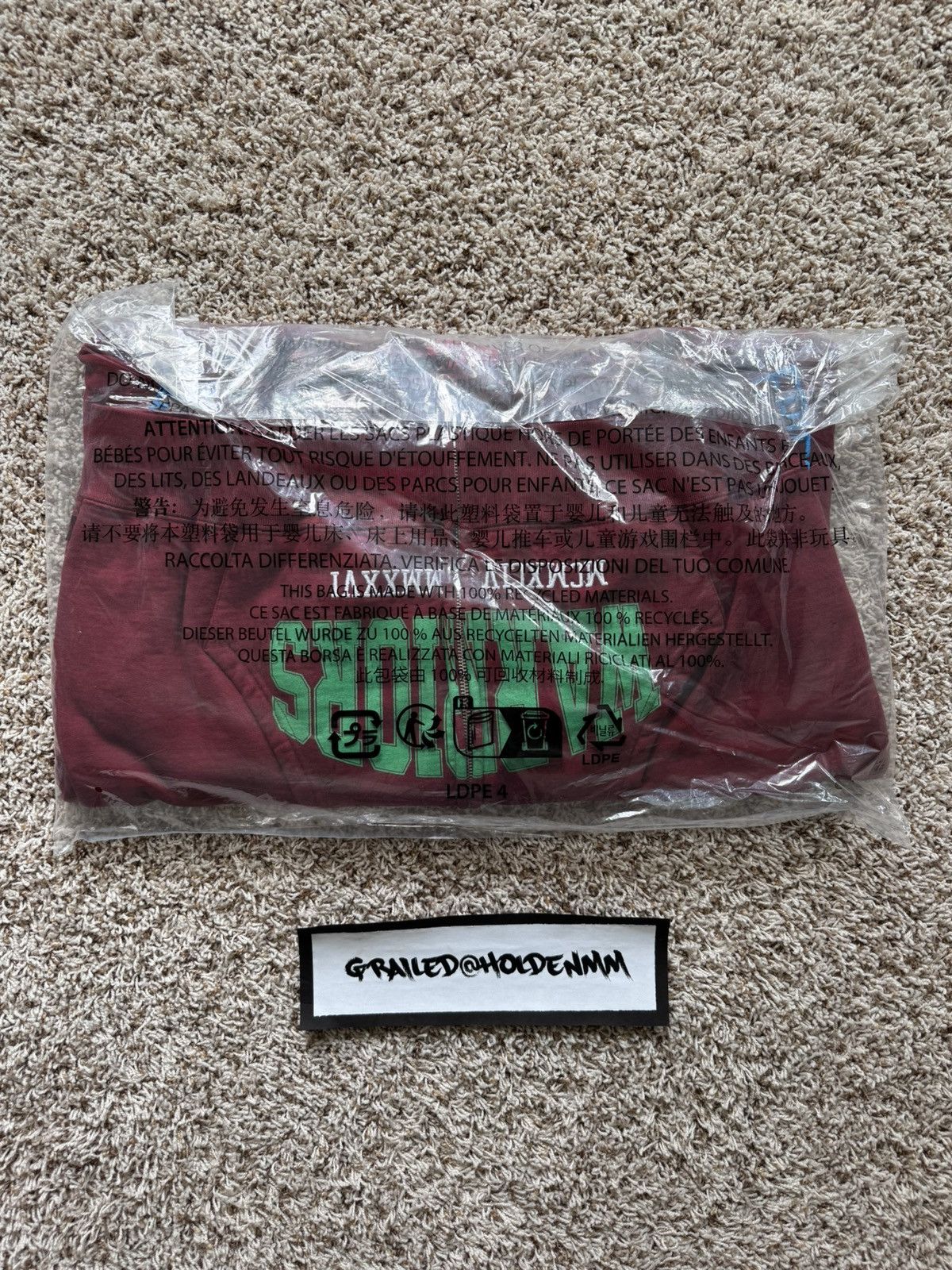 Supreme Warriors Appliqué Zip Up Hooded Sweatshirt Cardinal Red Size US L / EU 52-54 / 3 - 20 Thumbnail