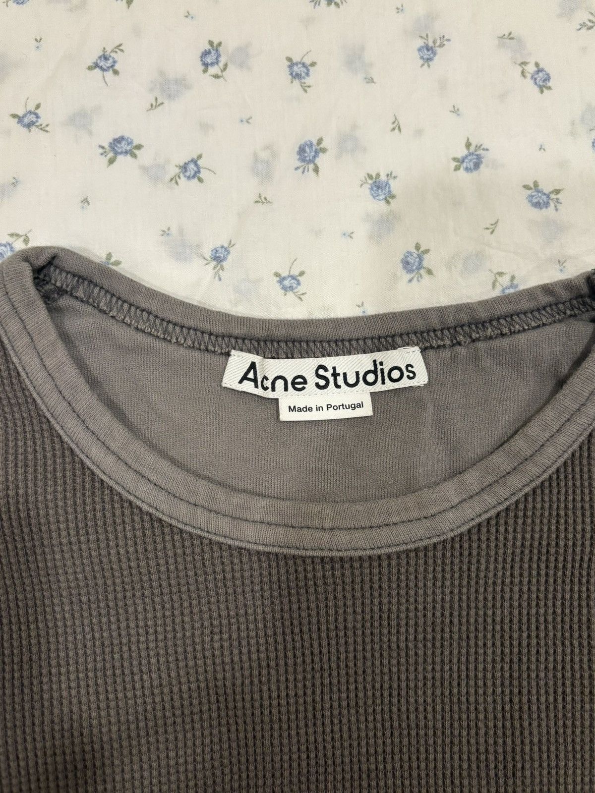 Acne Studios Acne Studios Grey Waffle Knit Top Size M / US 6-8 / IT 42-44 - 3 Thumbnail