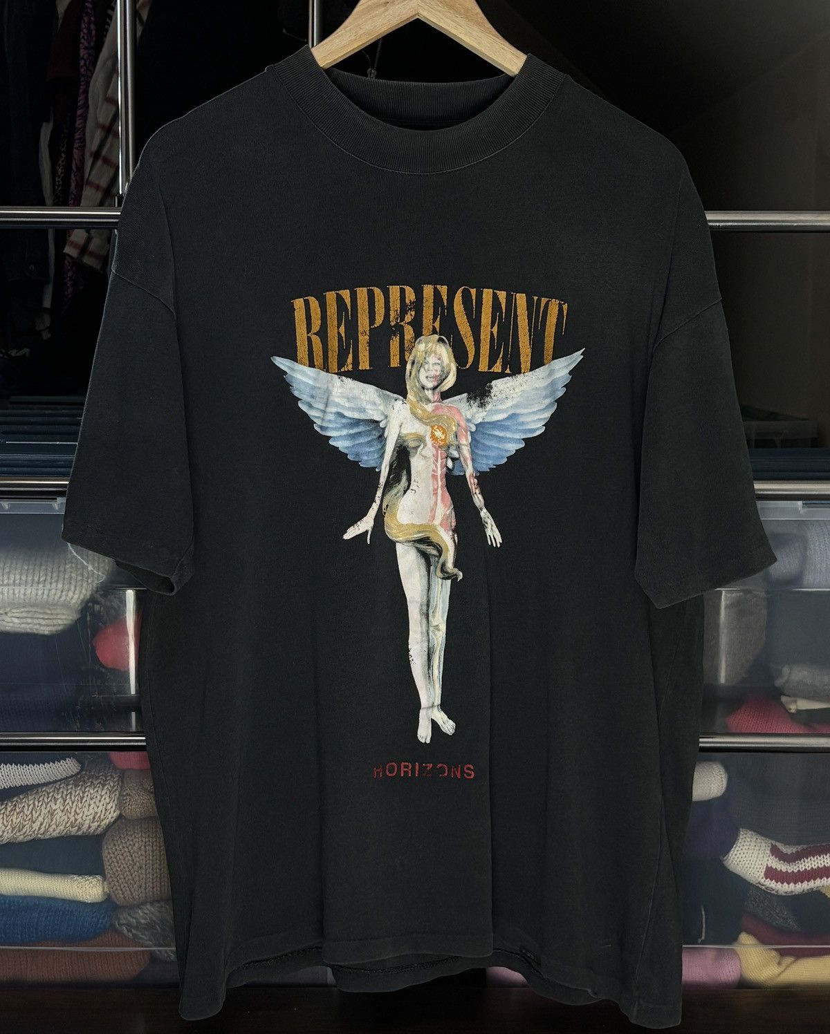 Represent Clo. Represent Clo Reborn Angel In Utero Nirvana Oversized Tee Size US M / EU 48-50 / 2 - 1 Thumbnail