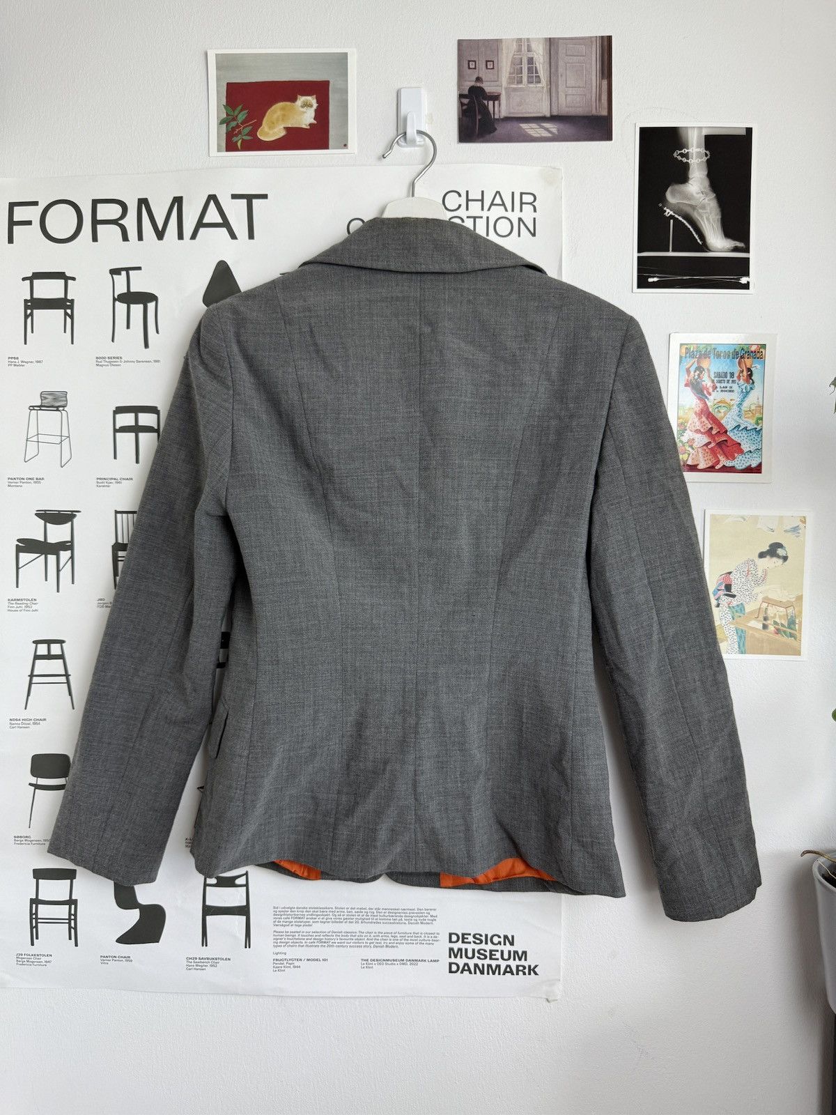 Moschino Vintage y2k Moschino cropped blazer jacket S old money office Size XS / US 0-2 / IT 36-38 - 2 Thumbnail
