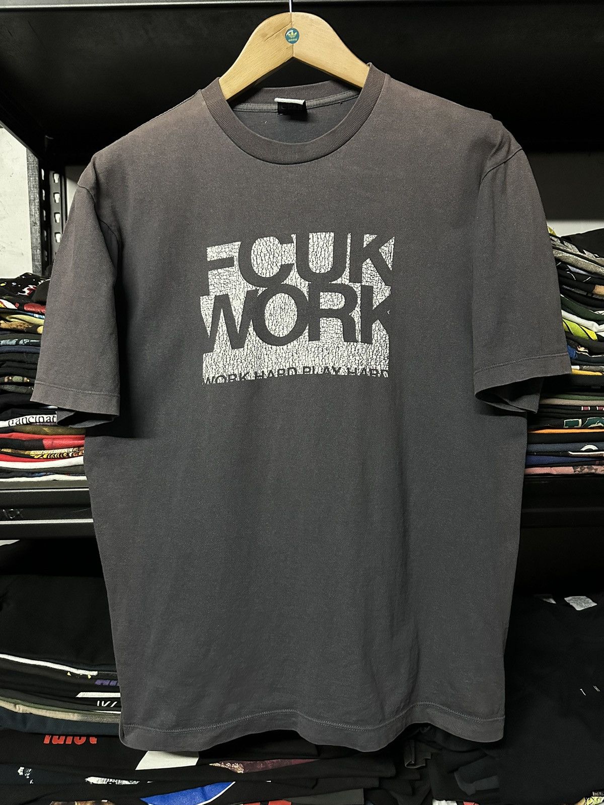 FCUK × Vintage Thrashed Vintage Fcuk Work Jeans Sun Faded Tee Size US L / EU 52-54 / 3 - 1 Thumbnail