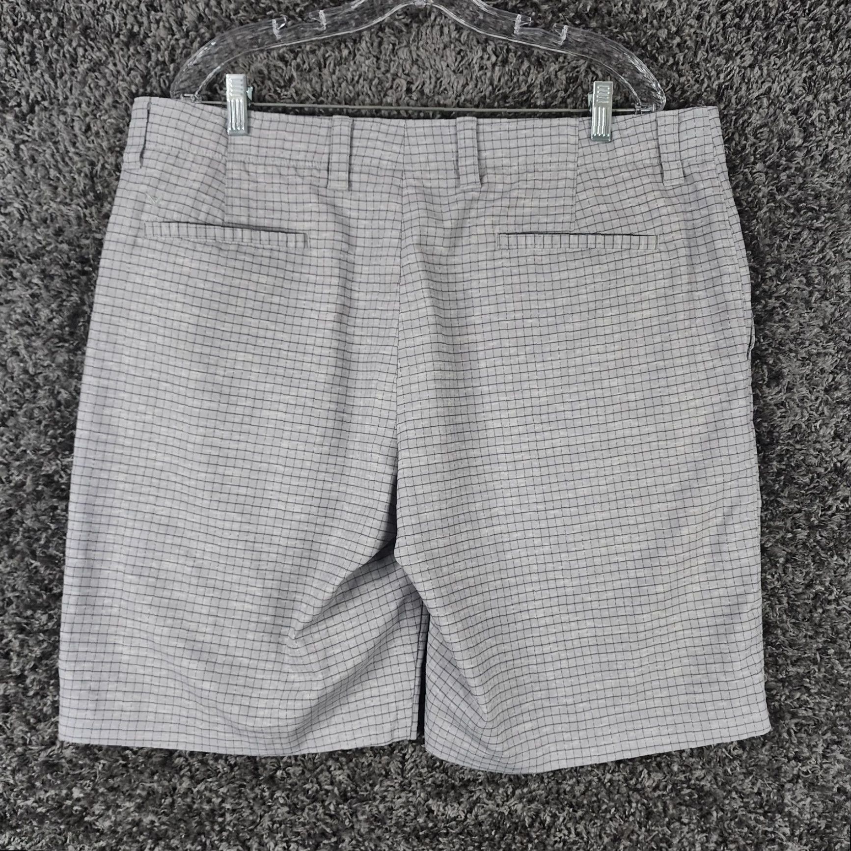 Callaway Callaway Mens Gray Check Pattern Polyester Chino Golf Shorts Size 38 Size US 38 / EU 54 - 4 Thumbnail