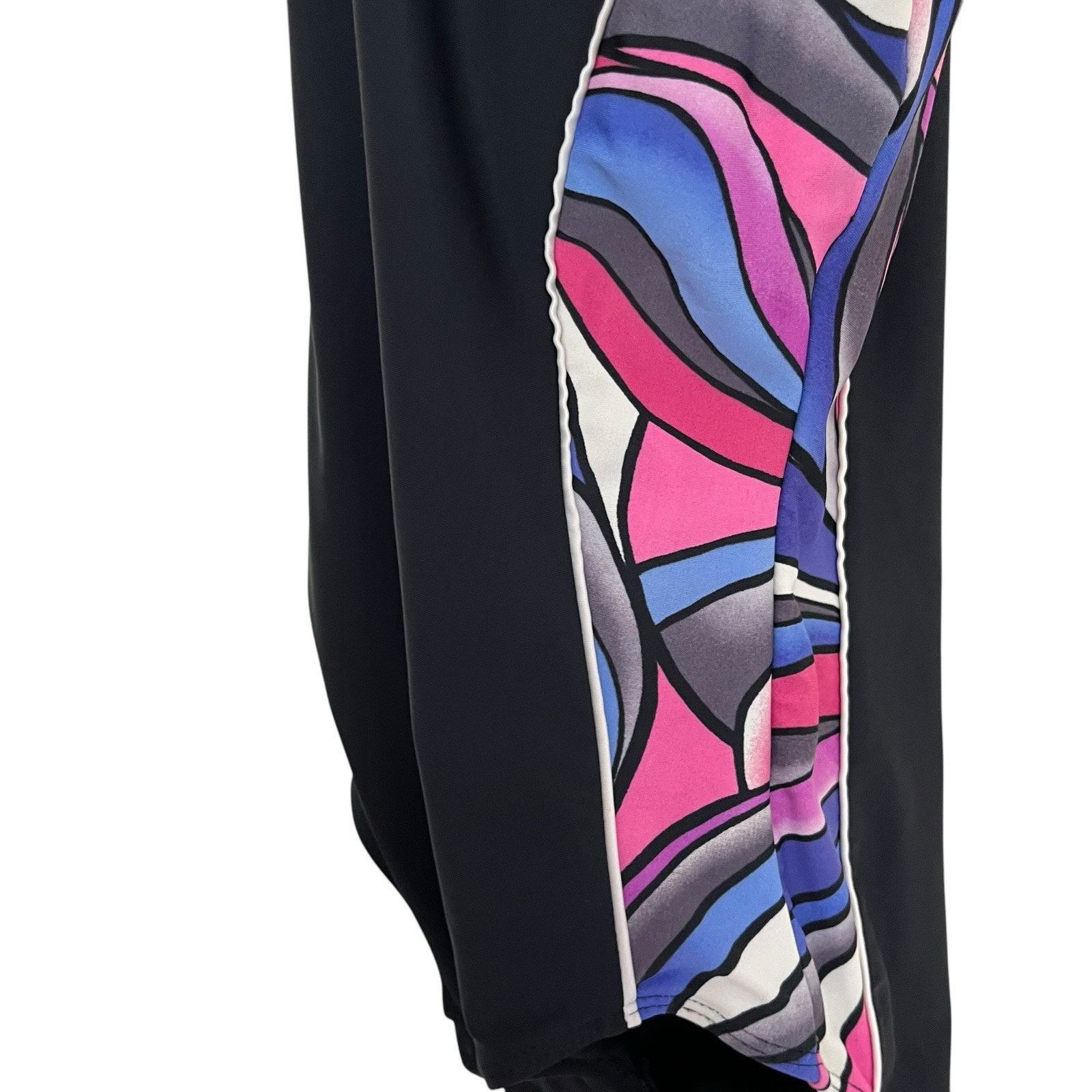 Catalina Catalina | Y2K Black Wireless Padded One Piece Swimsuit Wavy Size ONE SIZE - 3 Thumbnail
