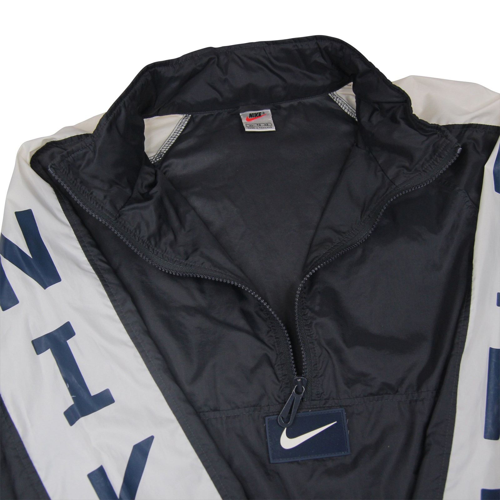 Nike × Vintage VTG Nike Arm Spellout / Center Swoosh Windbreaker Jacket Size US XL / EU 56 / 4 - 6 Thumbnail