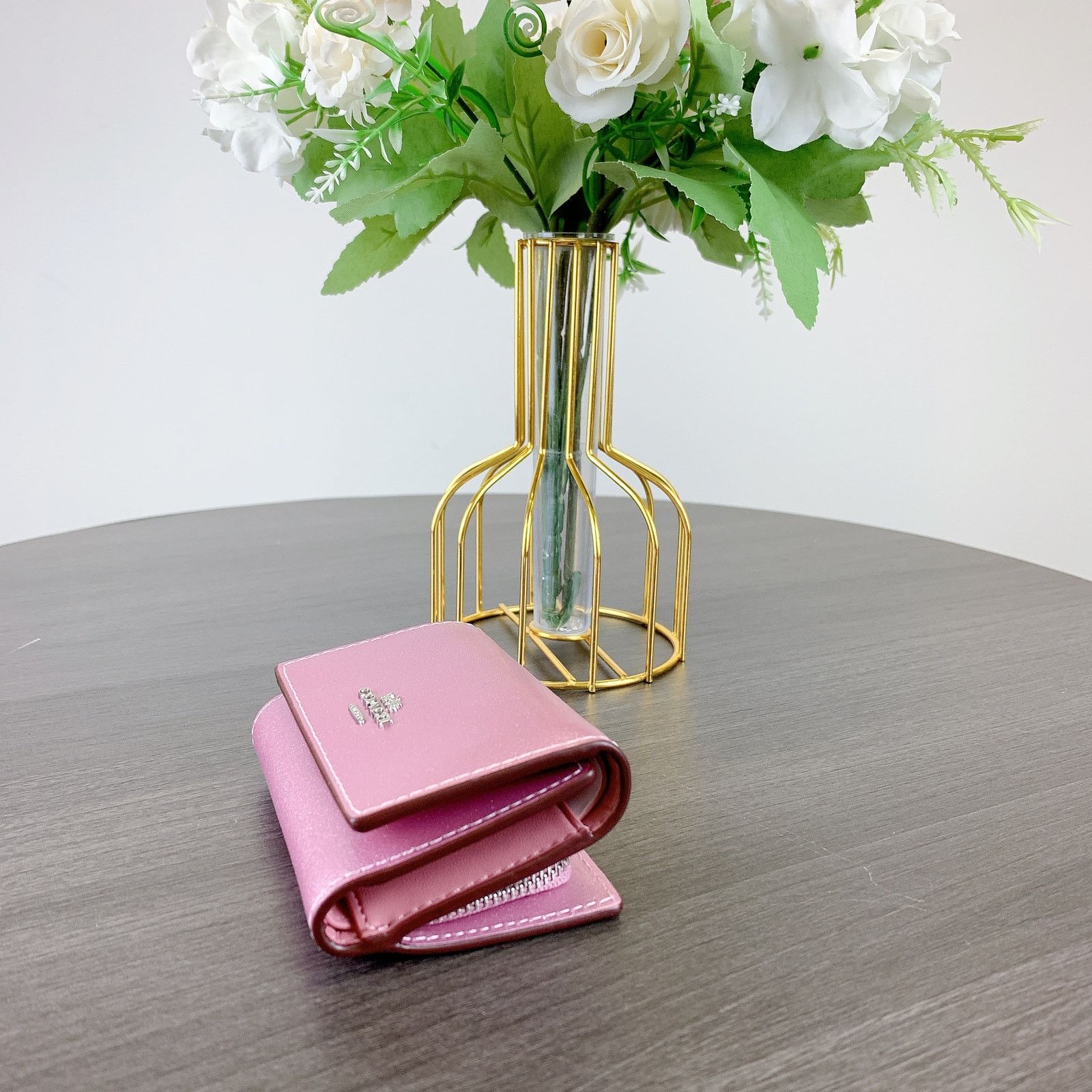 Coach Coach CW805 Micro Wallet IN METALLIC PINK Size ONE SIZE - 2 Thumbnail