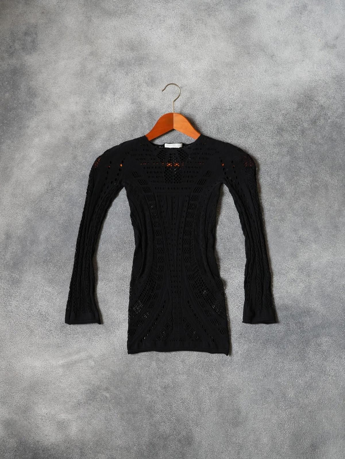 Alexander McQueen S/S 2009 Alexander McQueen Eiffel Tower Openwork Mesh Top Size S / US 4 / IT 40 - 4 Thumbnail