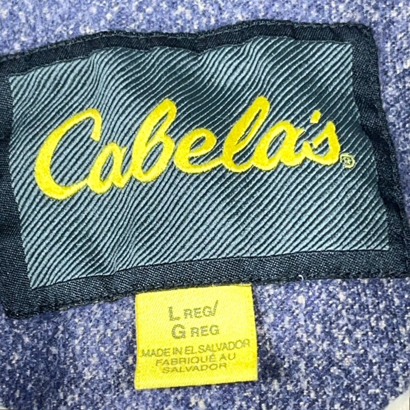 Vintage Cabelas Shirt Adult Large Blue Button Up Chamois Cloth Camp Shacket Faded Mens Size US L / EU 52-54 / 3 - 3 Thumbnail