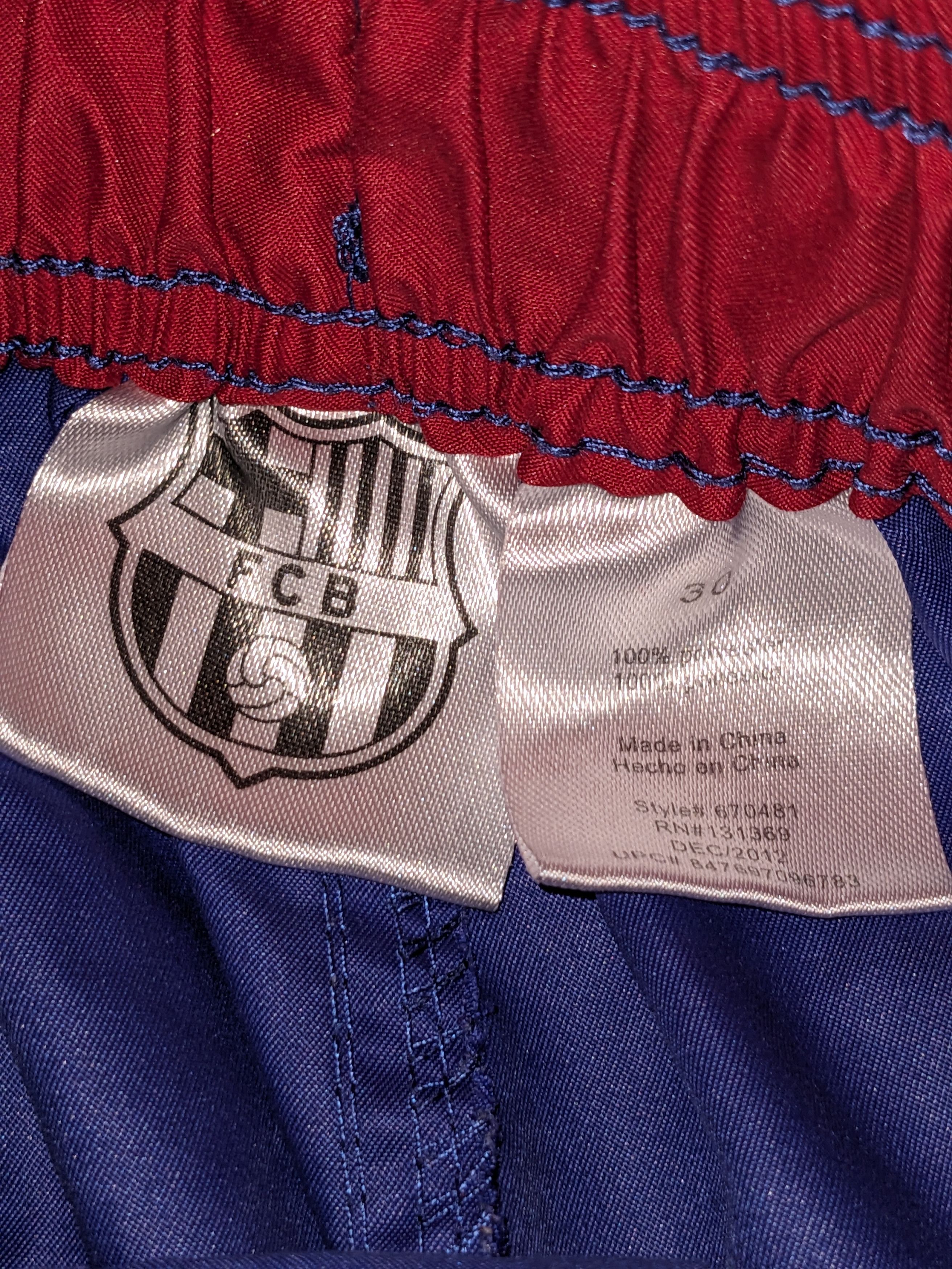 Vintage Vintage Messi FCB Barcelona Blue Size 30 Shorts Size US 30 / EU 46 - 6 Thumbnail