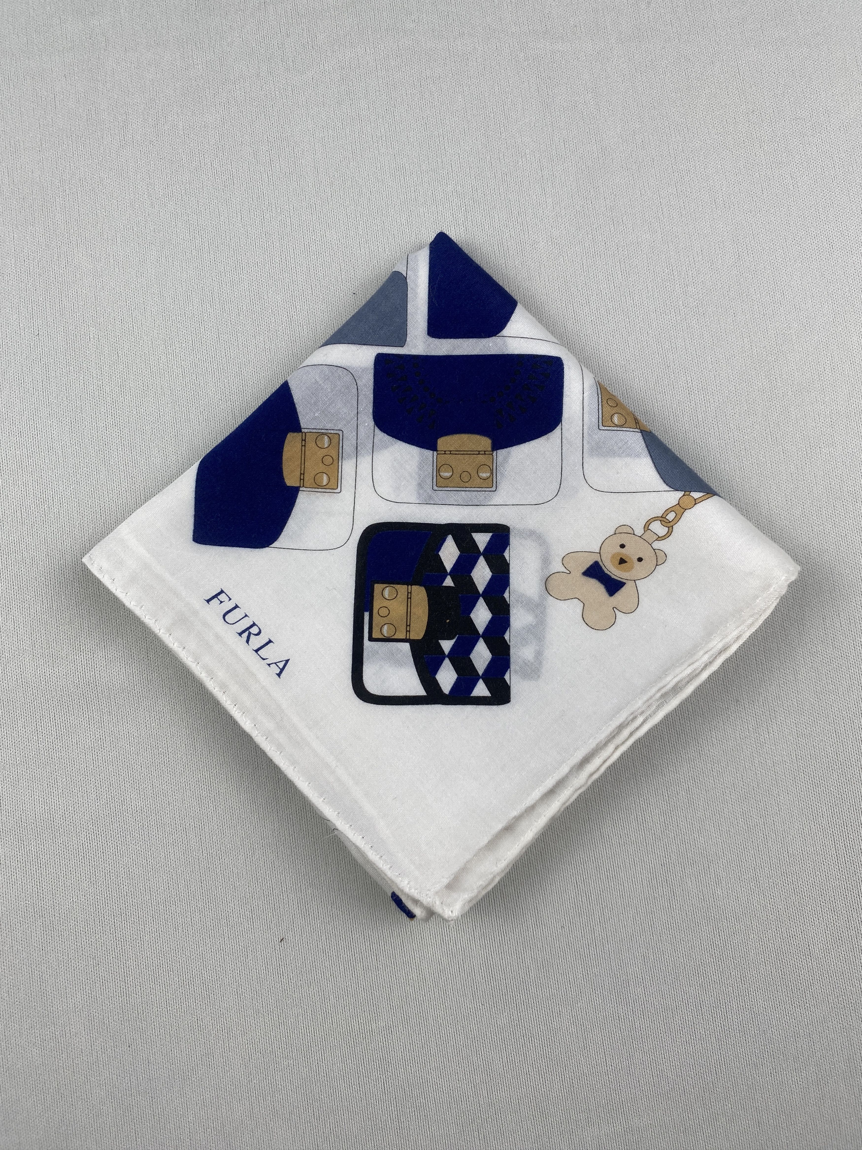 Furla Vintage Furla Handkerchief Pocket Square Bandana HM0036 Size ONE SIZE - 3 Thumbnail