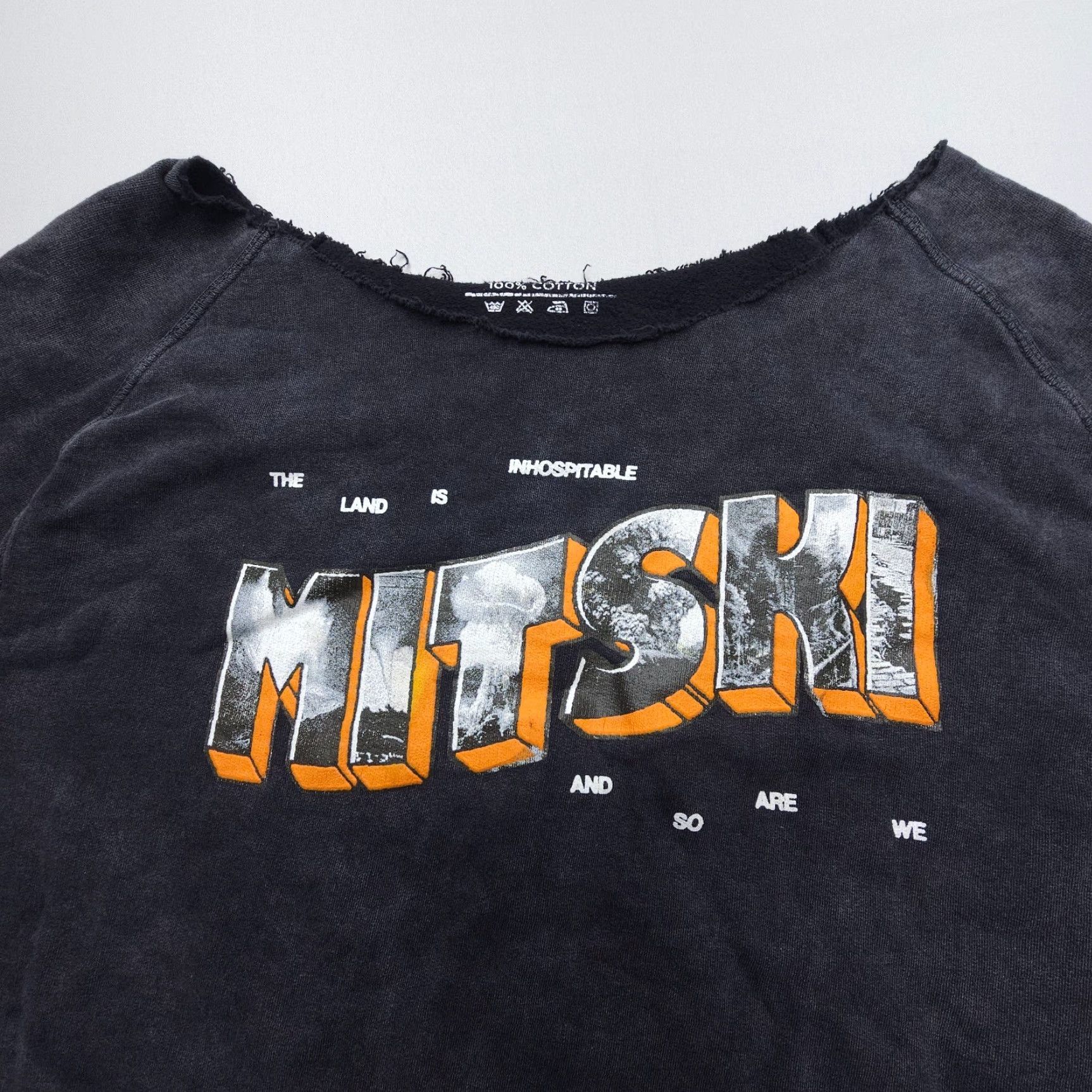 Vintage Mitski Sweatshirt Mens / Adult Large Inhospitable Graphic Shirt Pullover Black Logo USA 90s Theme All Seasons Spring Winter Fall Size US L / EU 52-54 / 3 - 4 Thumbnail