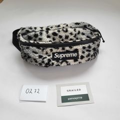 Supreme Leopard Fleece Waist Bag | Grailed