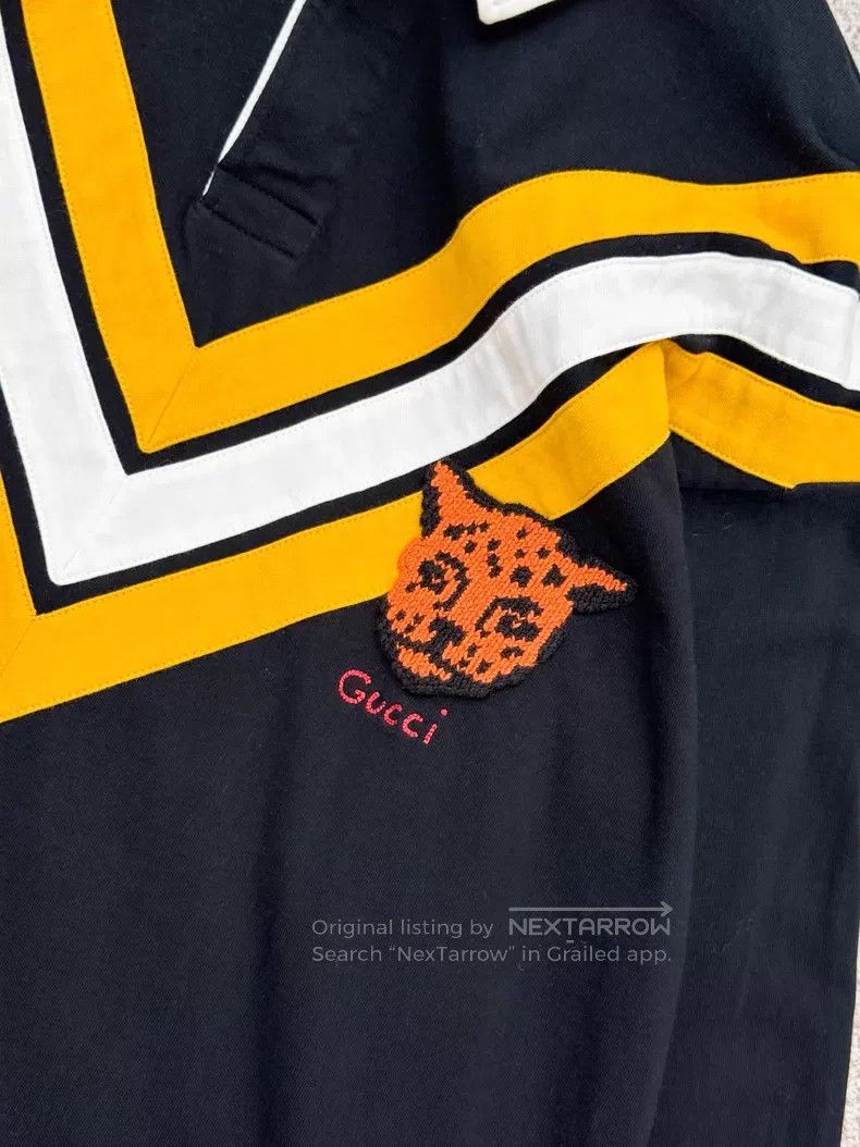 Gucci Gucci Yellow and white V-patterned leopard head pattern lo Size US L / EU 52-54 / 3 - 4 Thumbnail