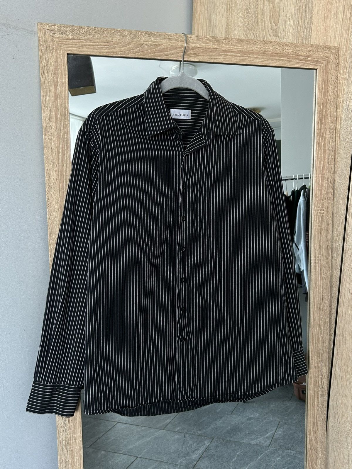Vintage shirt Casablanca striped black rare designer