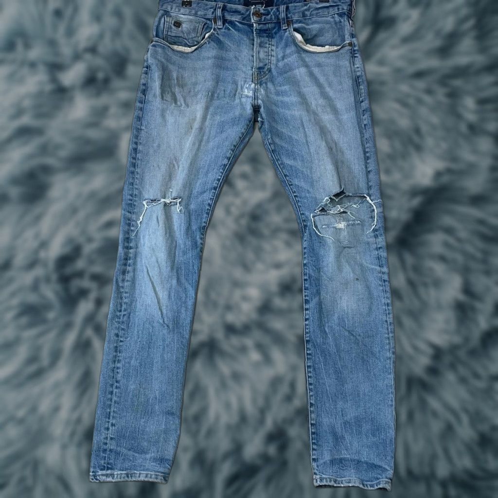 Scotch & Soda Scotch & Soda Jeans Men Distressed 32x32 Blue Regular Straight Pockets Vintage? No See Pics Size US 32 / EU 48 - 1 Thumbnail