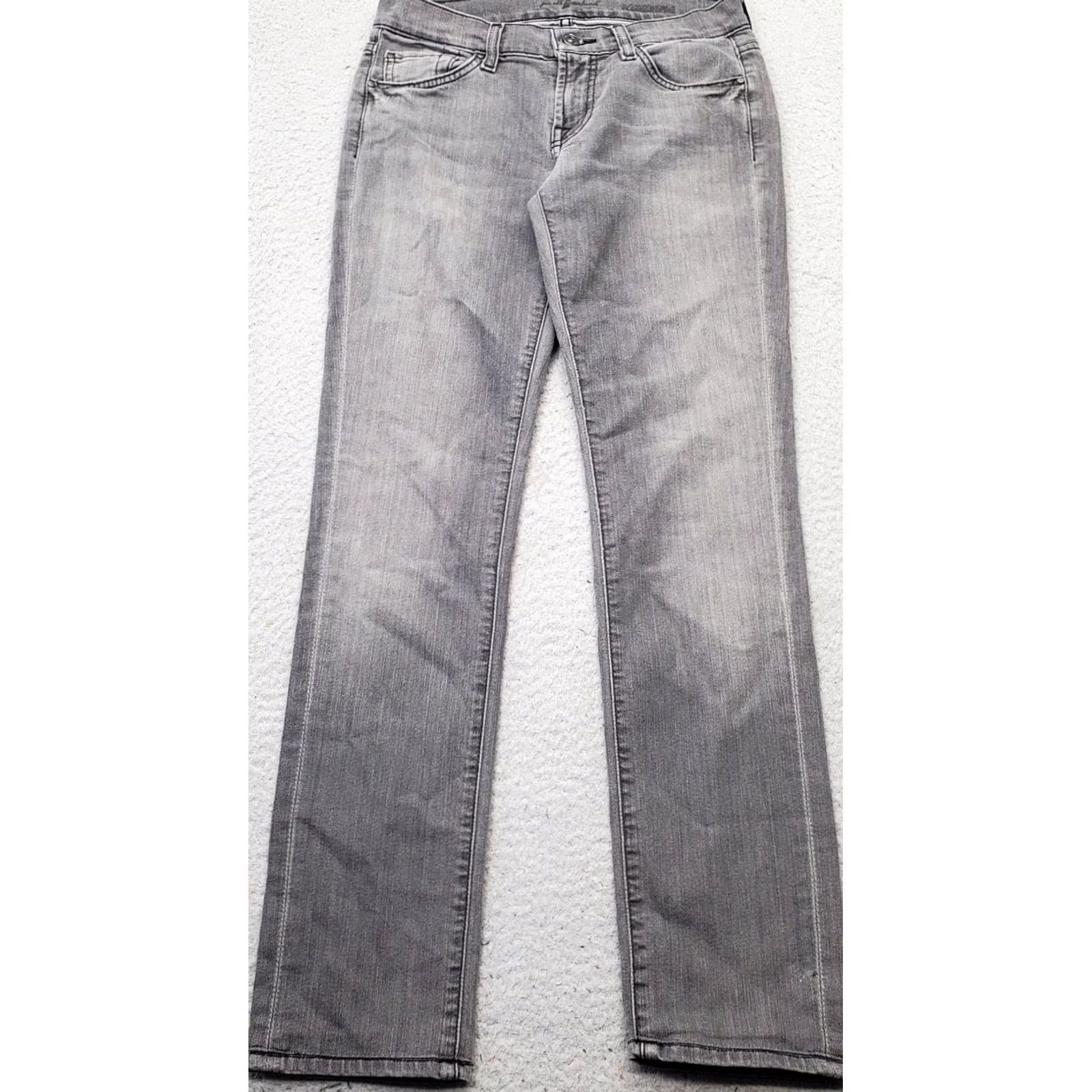 7 For All Mankind 7 For All Mankind Roxanne Jeans Women 25 Gray Denim 5-Pocket Skinny Leg Vintage: No Size 42" / US 20 - 2 Thumbnail