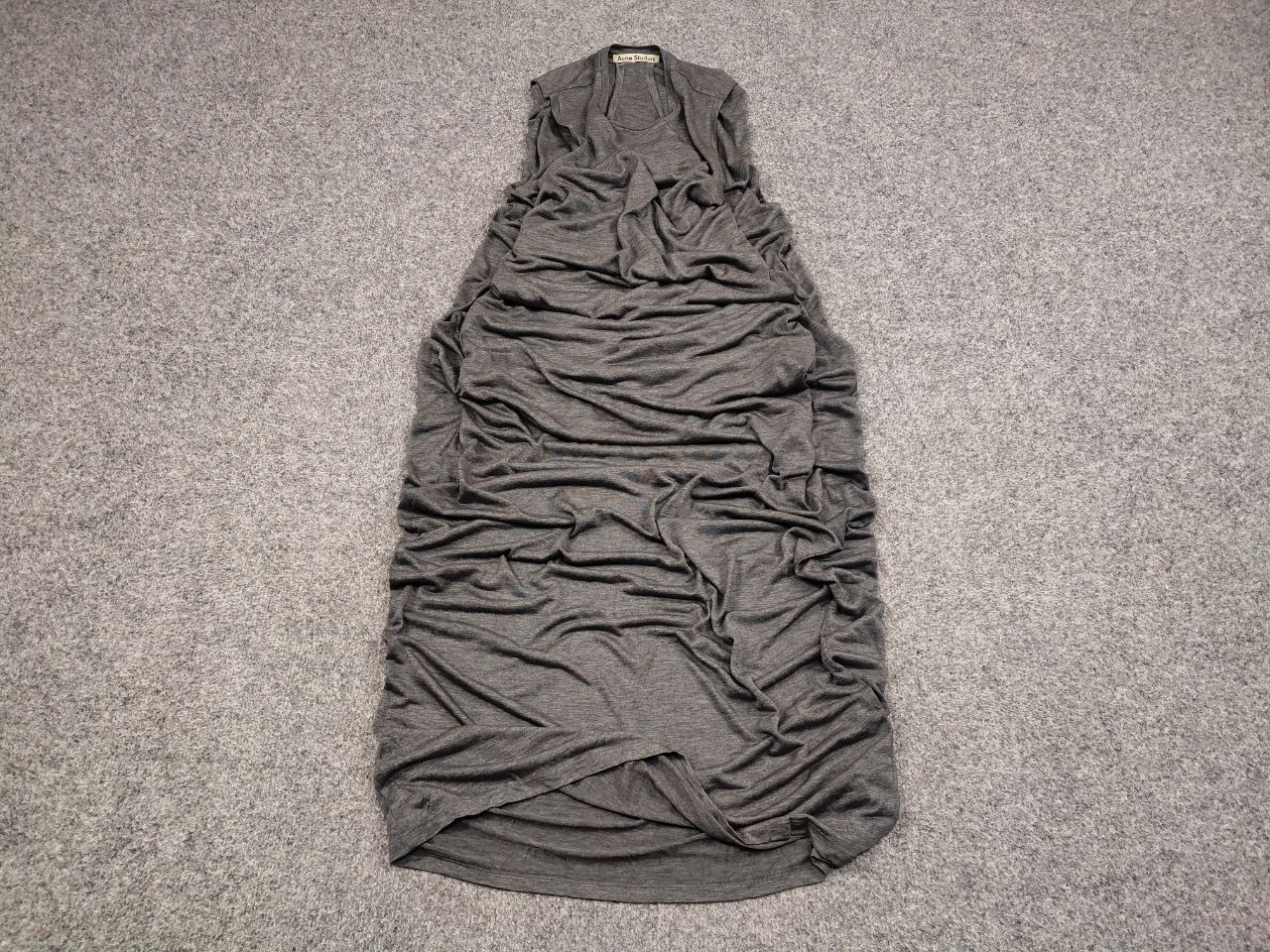 Acne Studios Acne Studios Ormanda Tencel Gray lyocell Maxi Tank Dress Size S / US 4 / IT 40 - 4 Thumbnail