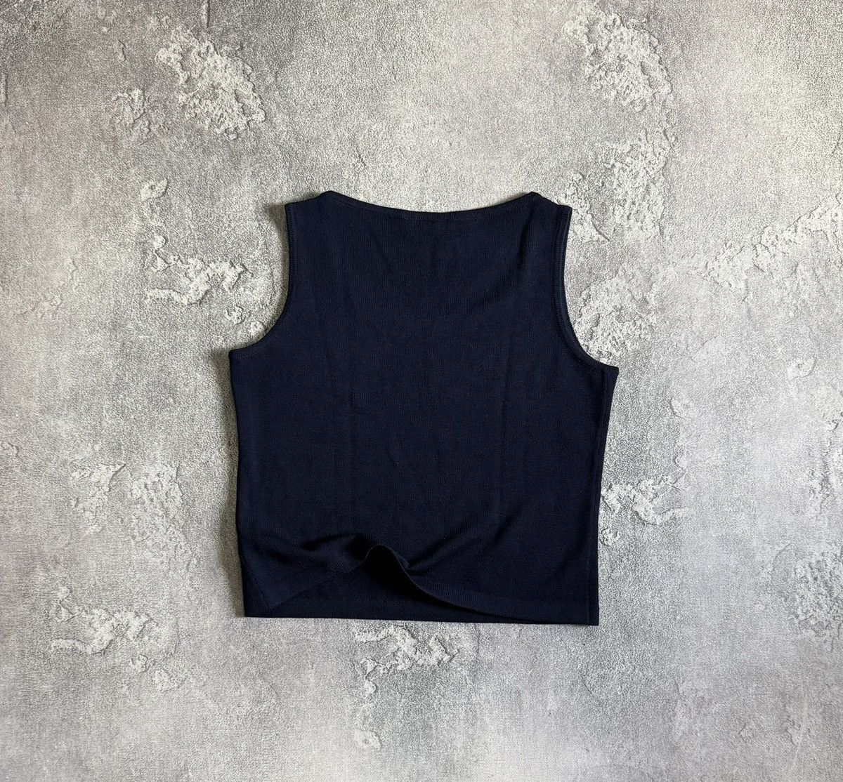 St. John St.john M/size dark blue tank top sleeveless casual Size M / US 6-8 / IT 42-44 - 10 Thumbnail