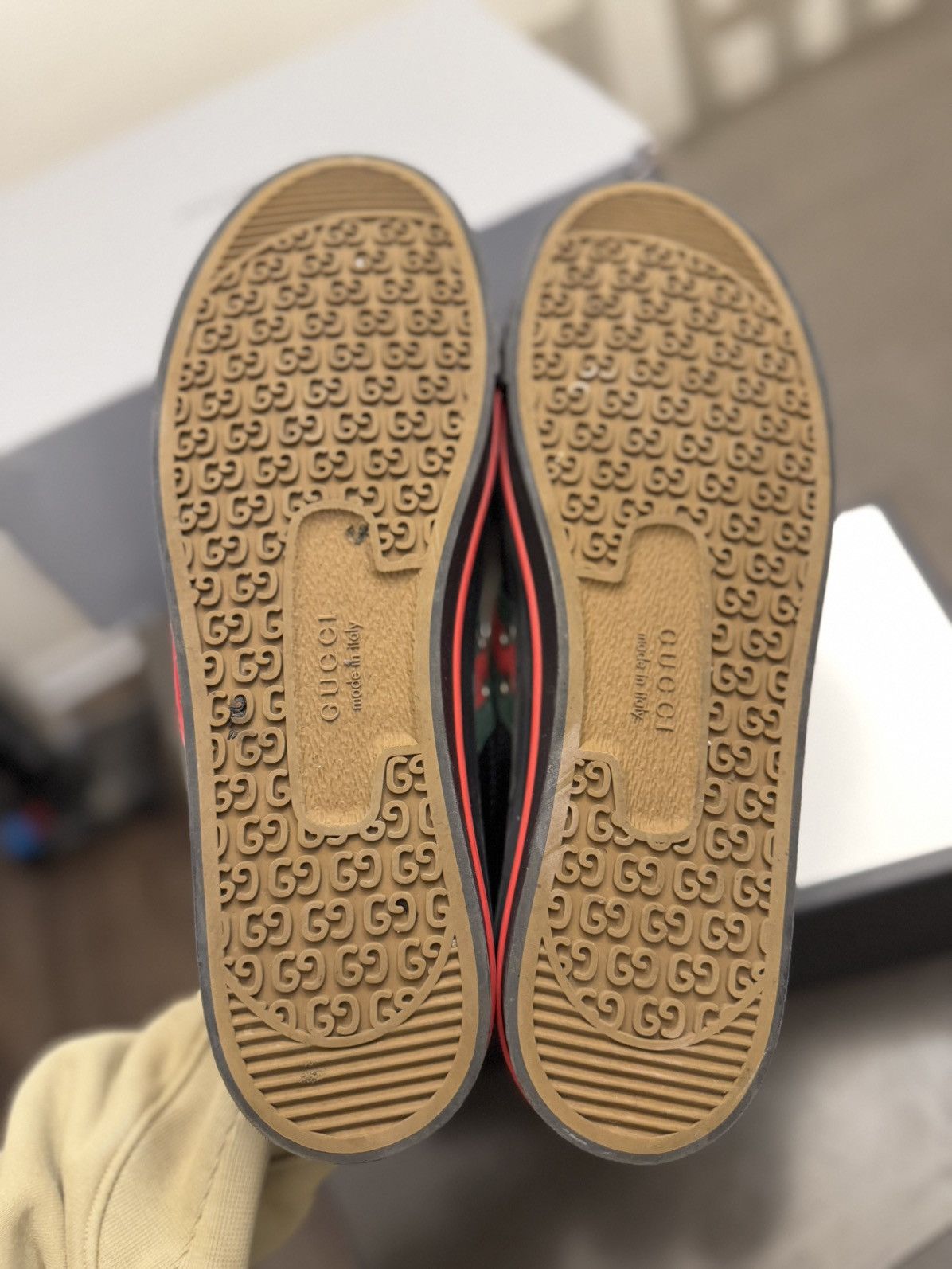 Gucci 12G/12.5US Gucci 1977 Tennis Sneakers GG Canvas Size US 12.5 / EU 45-46 - 12 Thumbnail